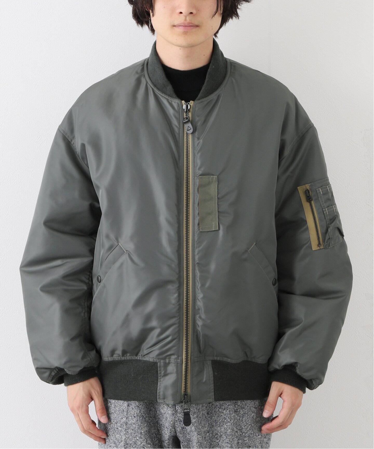 ARKnets別注 1 markaスタジャン 焦げ臭く 黒 ジャケット 