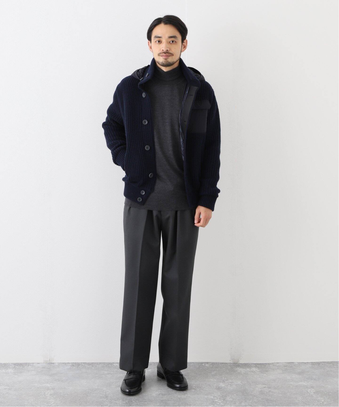 HERNO / ヘルノ】ニットドッキング スタンド フードブルゾン（その他 