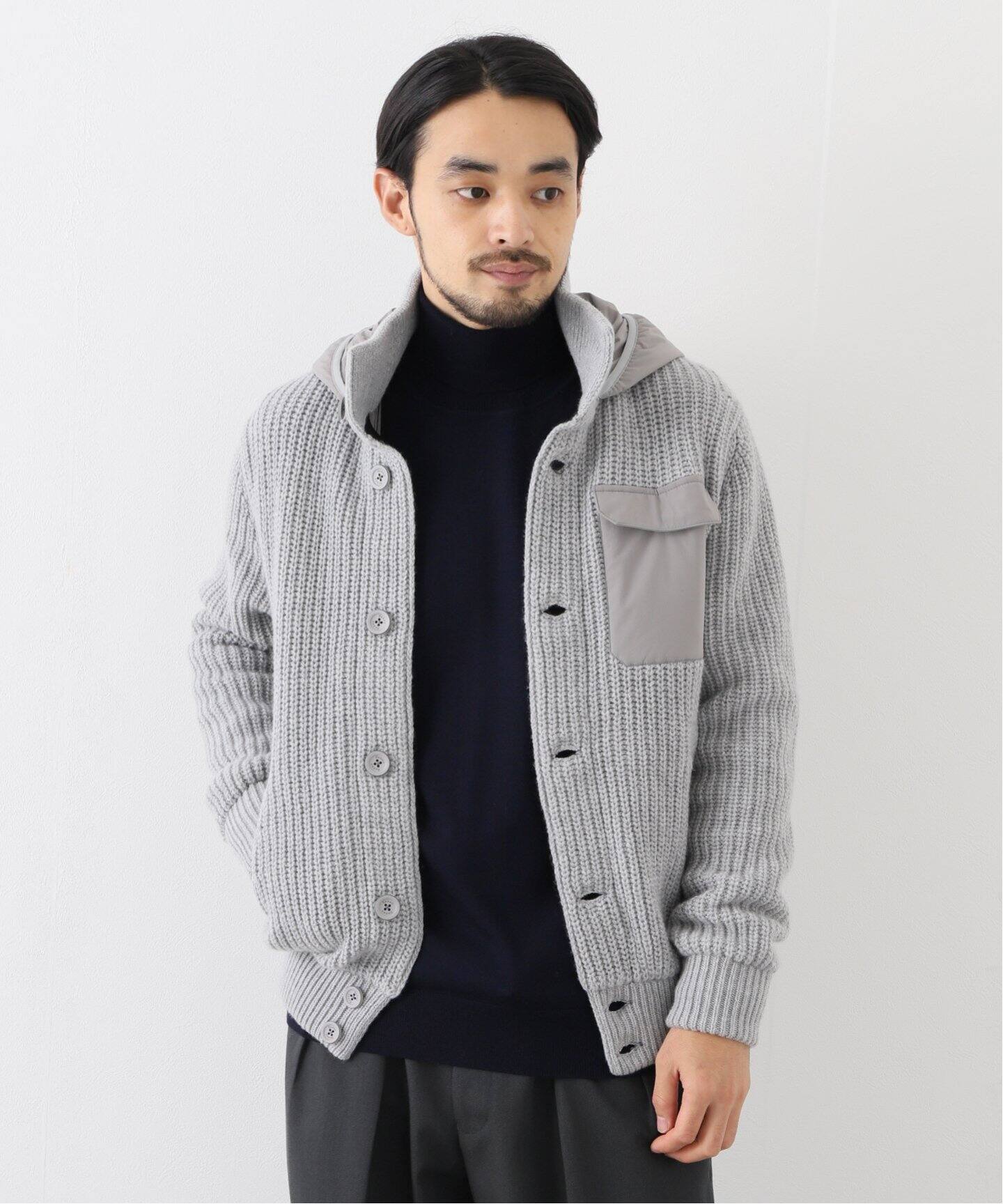 HERNO / ヘルノ】ニットドッキング スタンド フードブルゾン（その他 