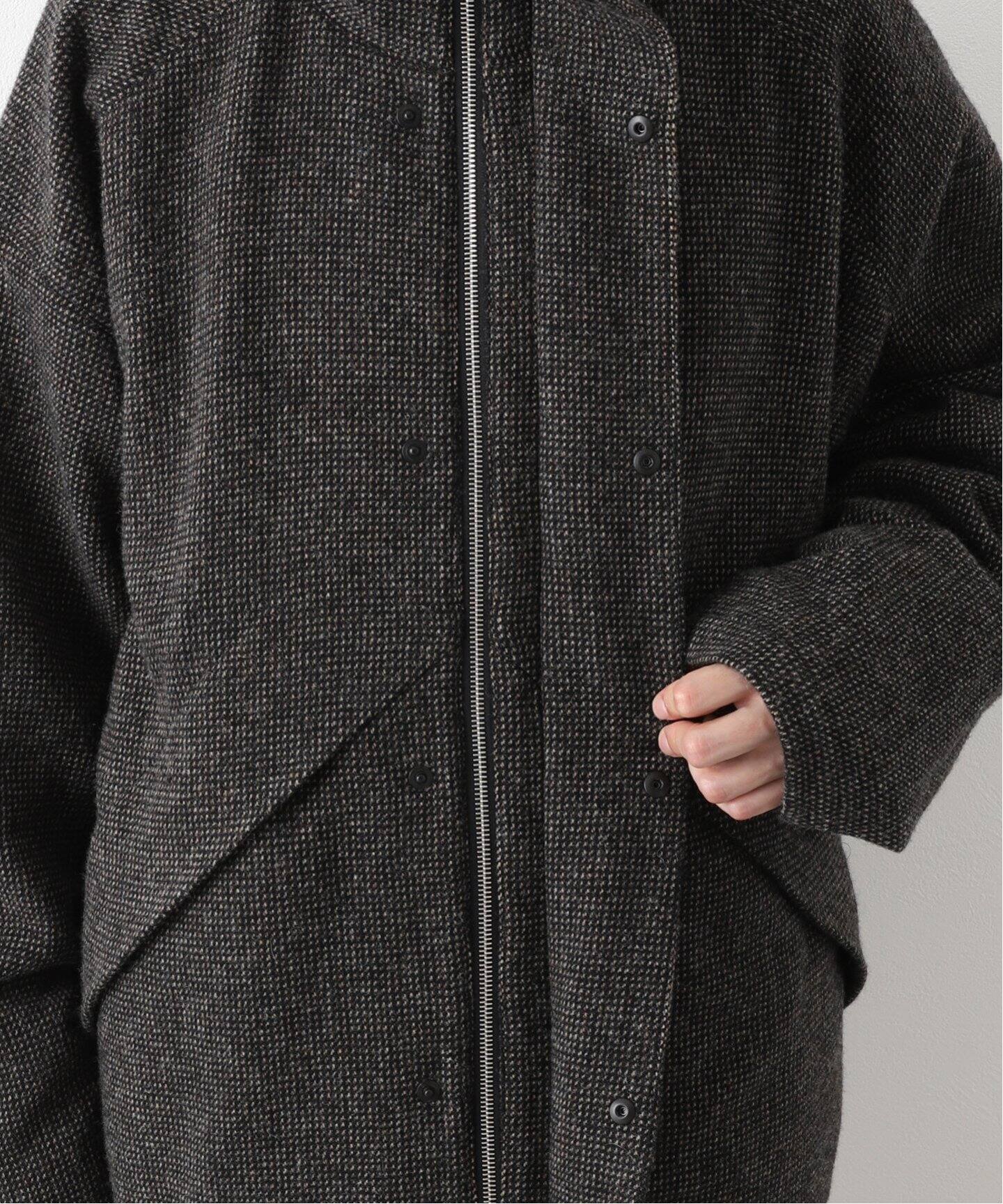 AURALEE / オーラリー】 WOOL HAIRLINE LIGHT TWEED ZIP BL（その他 