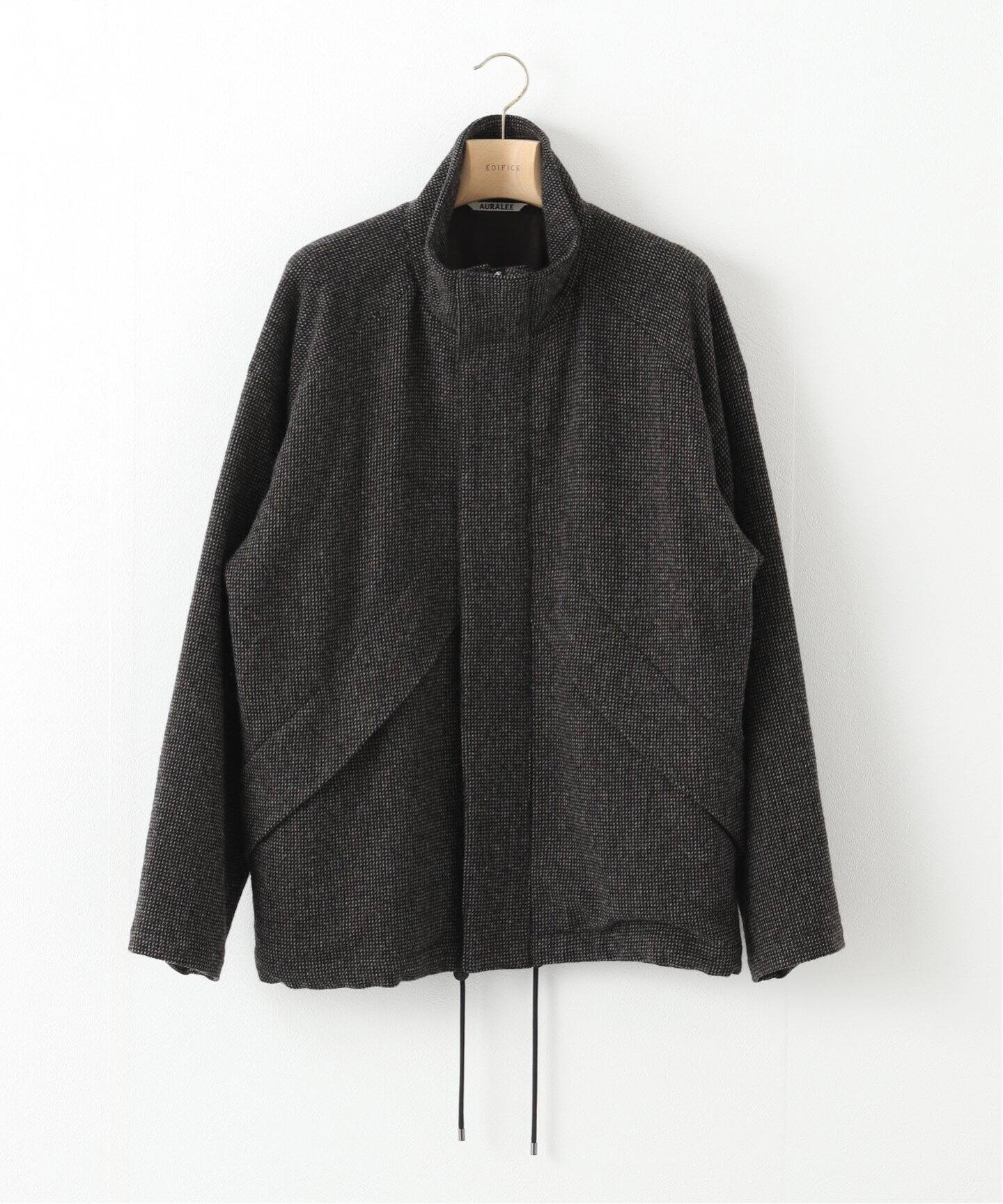 AURALEE / オーラリー】 WOOL HAIRLINE LIGHT TWEED ZIP BL（その他  