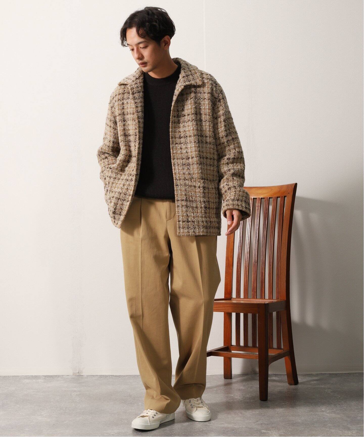 AURALEE / オーラリー】 HOMESPUN TWEED SHIRTS BL（その他ブルゾン  