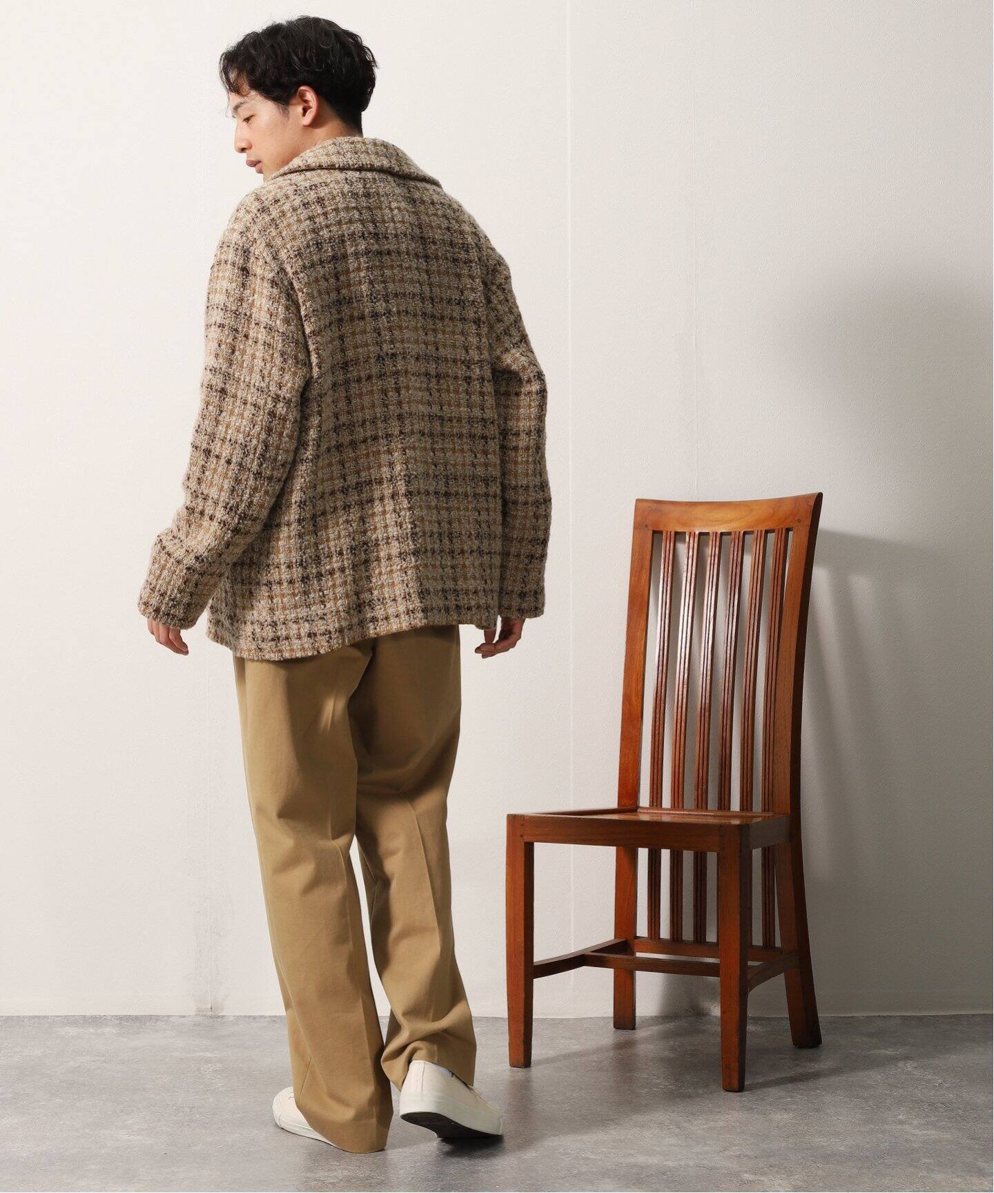AURALEE / オーラリー】 HOMESPUN TWEED SHIRTS BL（その他ブルゾン 