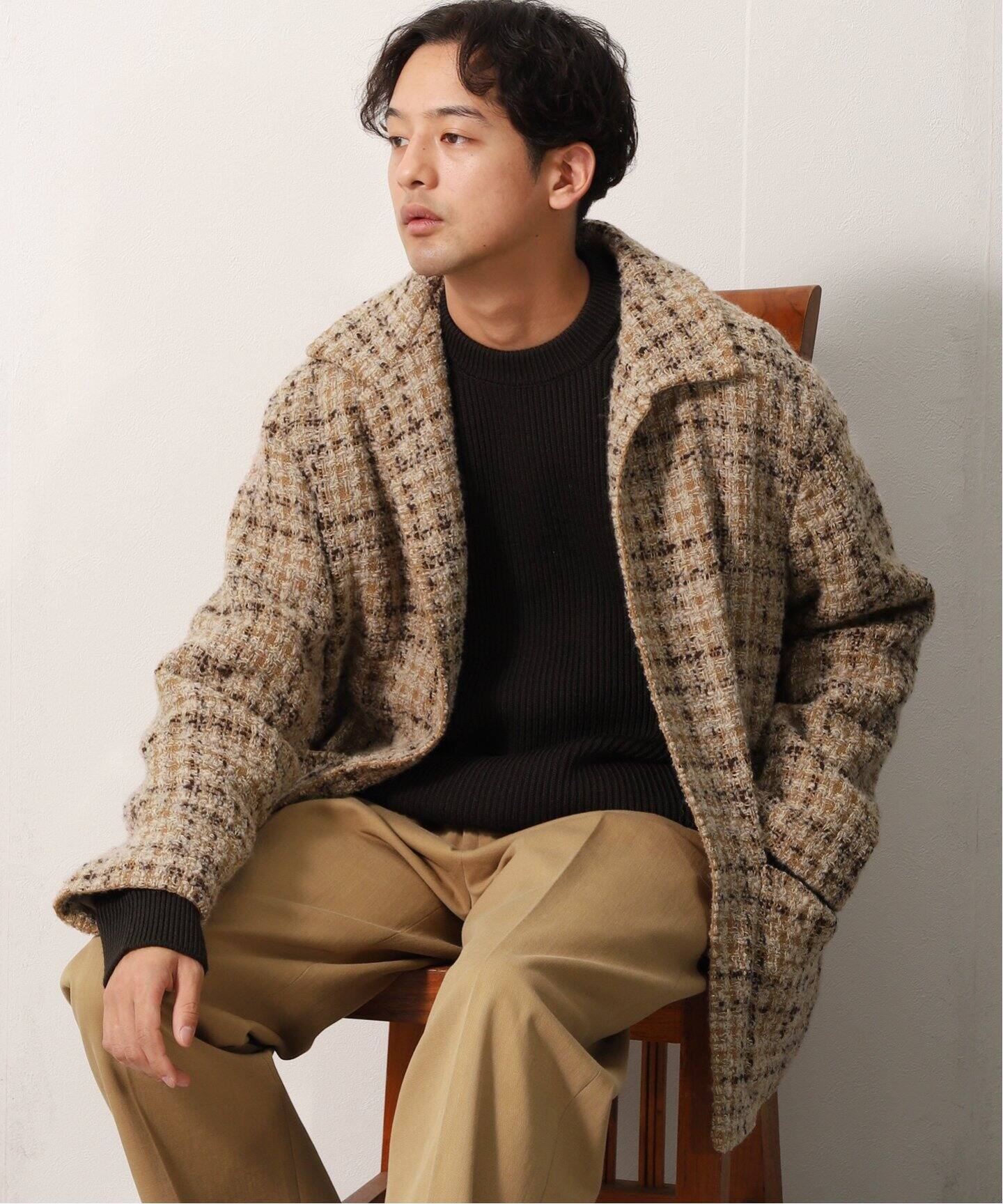 AURALEE / オーラリー】 HOMESPUN TWEED SHIRTS BL（その他ブルゾン  