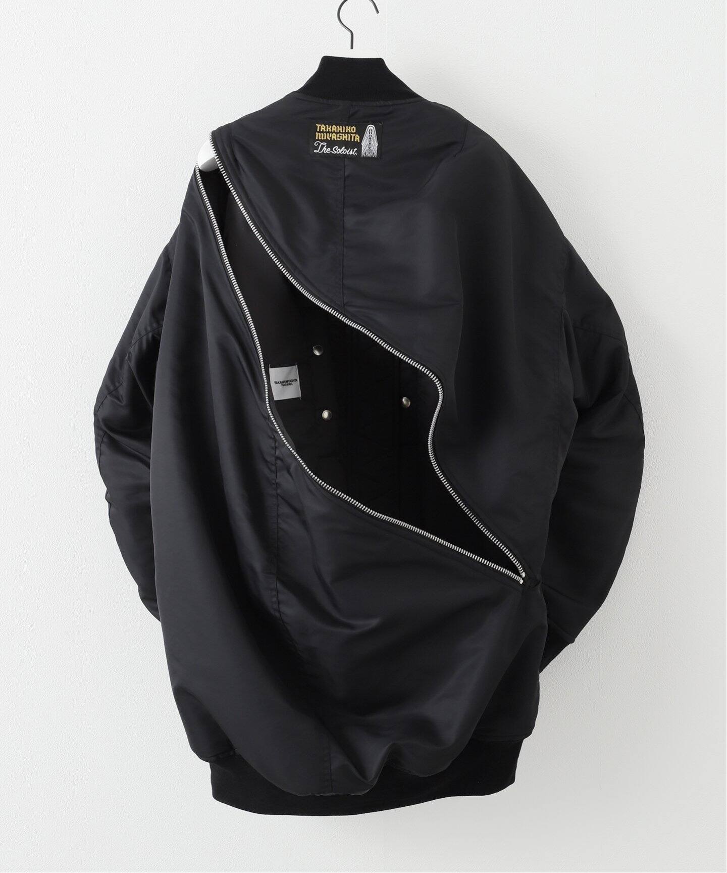 TAKAHIROMIYASHITATheSoloist.】DOUBLE ZIP BALLOON SHAPED BOMBER 