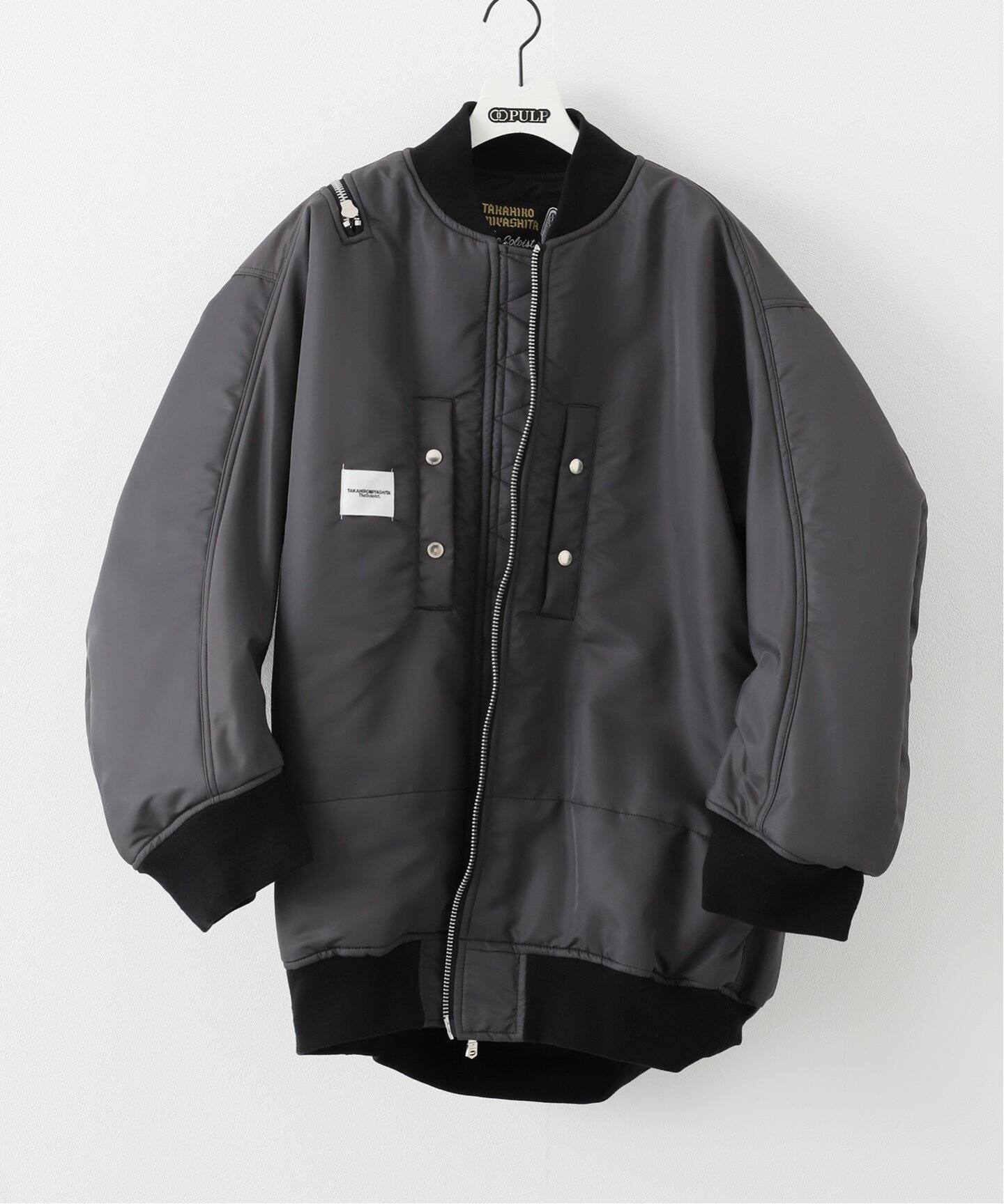 TAKAHIROMIYASHITATheSoloist.】DOUBLE ZIP BALLOON SHAPED BOMBER 
