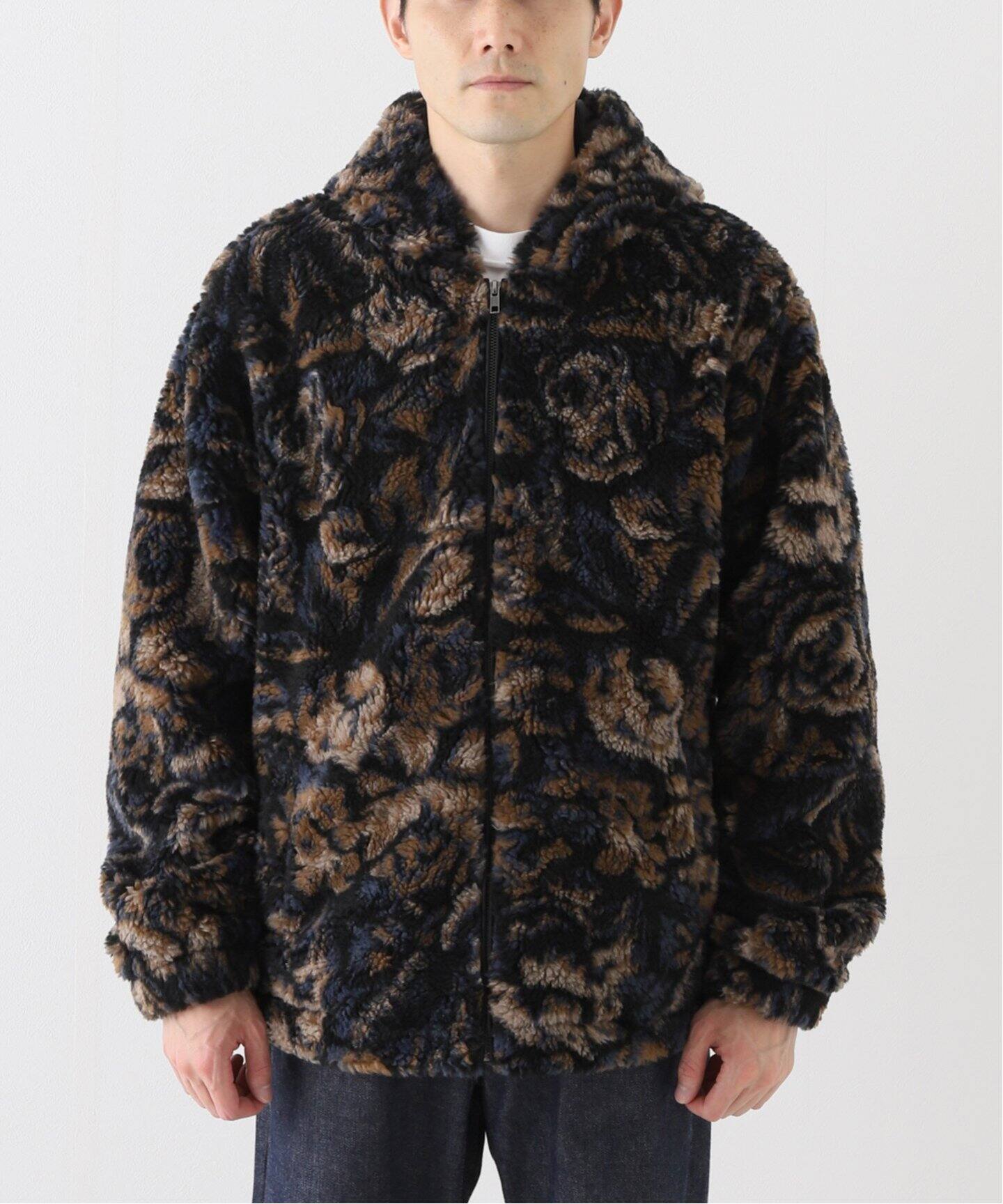 thisisneverthat / ディスイズネバーザット】FLORAL FAUX FUR JACKET 