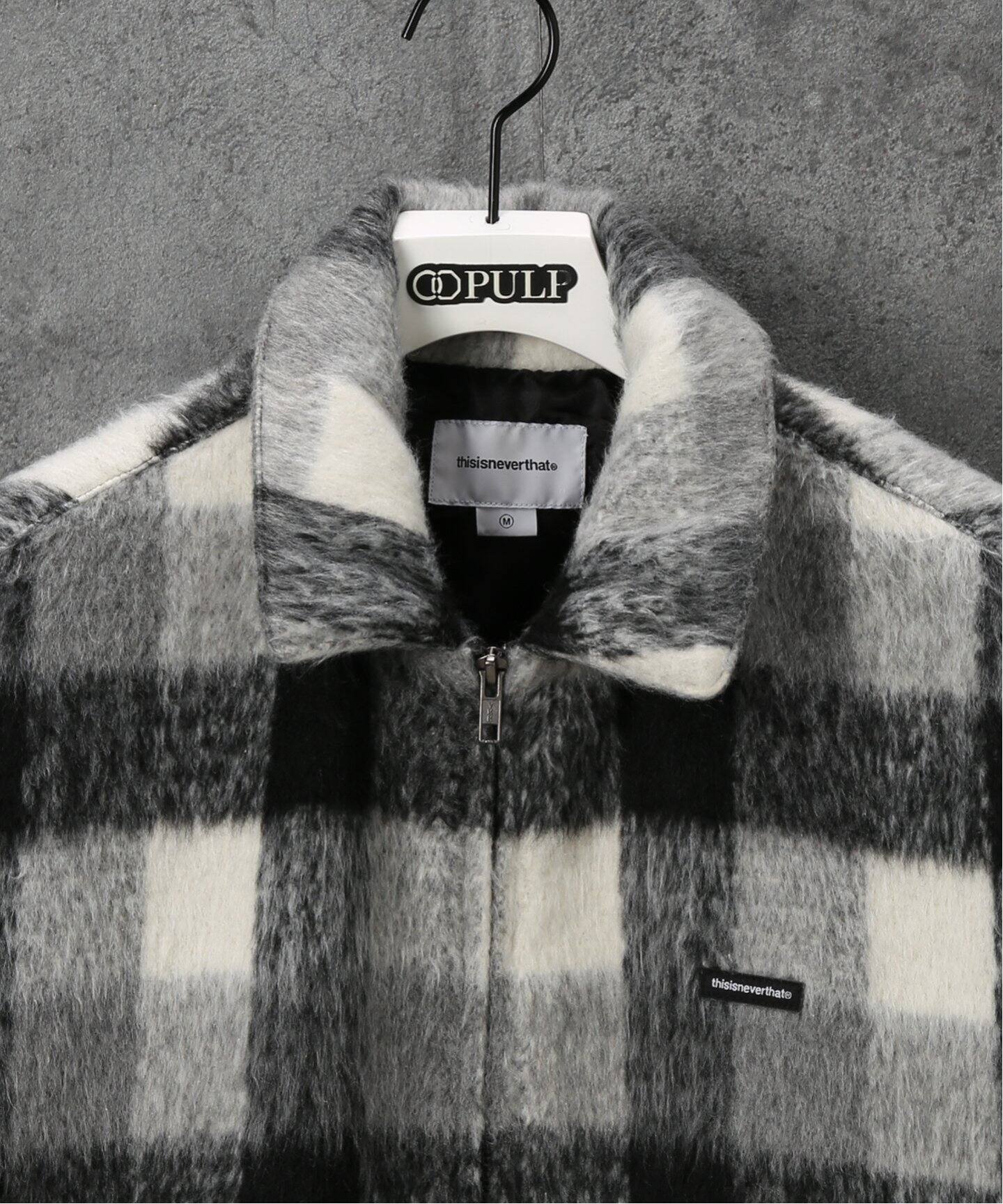 thisisneverthat / ディスイズネバーザット】BURSHED CHECK ZIP JACKET  