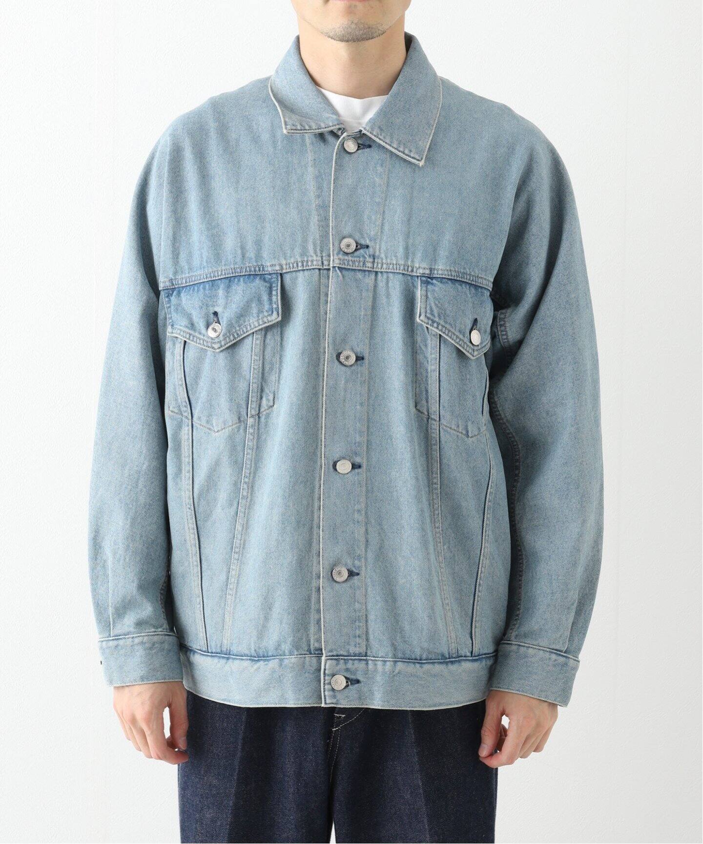NEONSIGN / ネオンサイン】DROP SLEEVE DENIM JACKET USED（デニム 