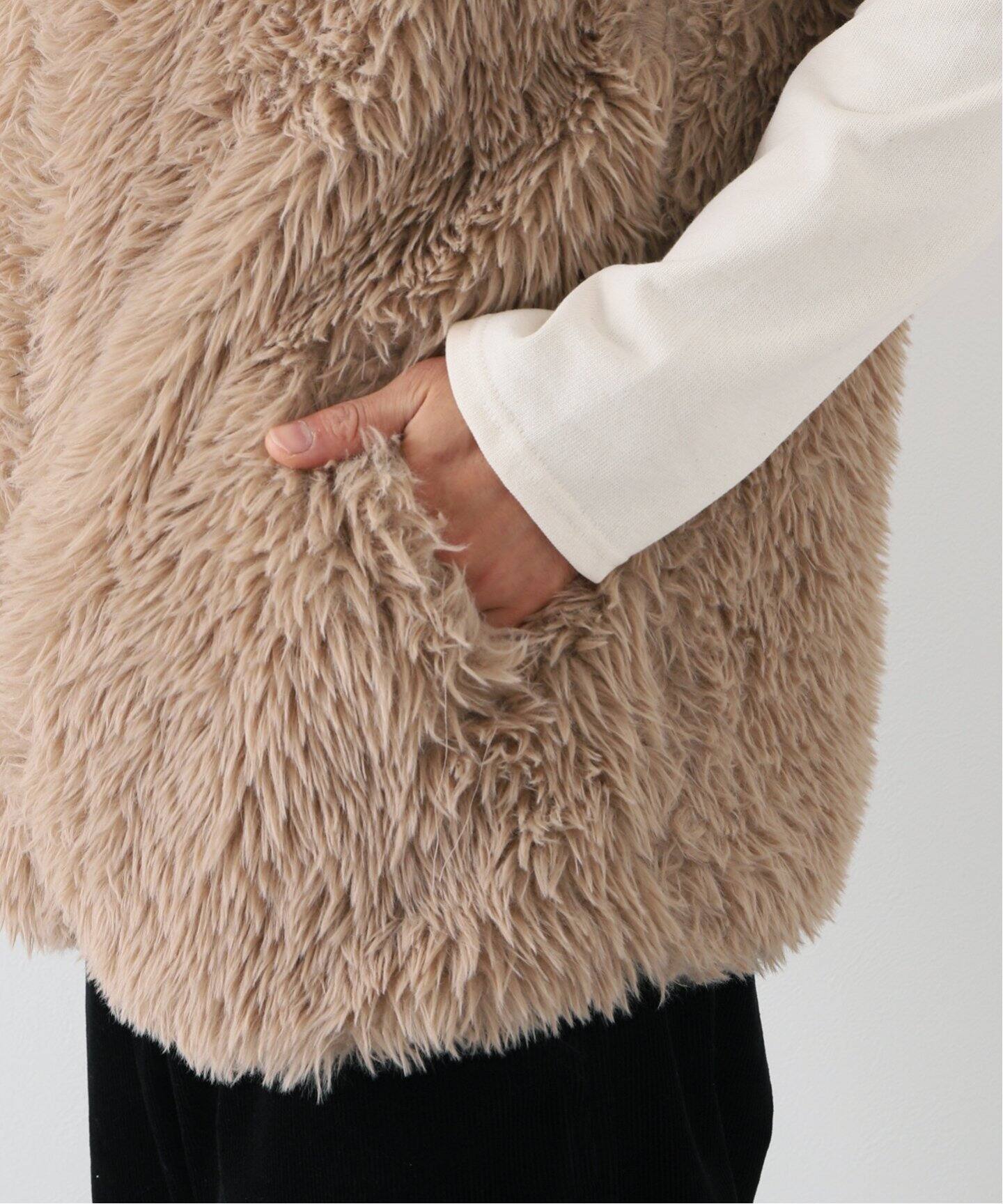 AFB】 FUR VEST（ベスト）｜BAYCREW