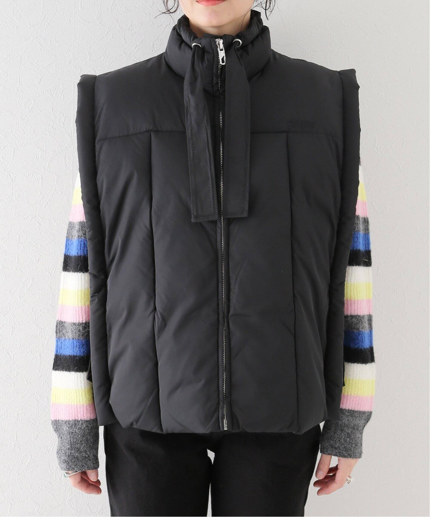 GANNI / ガニー】Shiny Puff Oversized Vest：ベスト（ダウン・中綿 