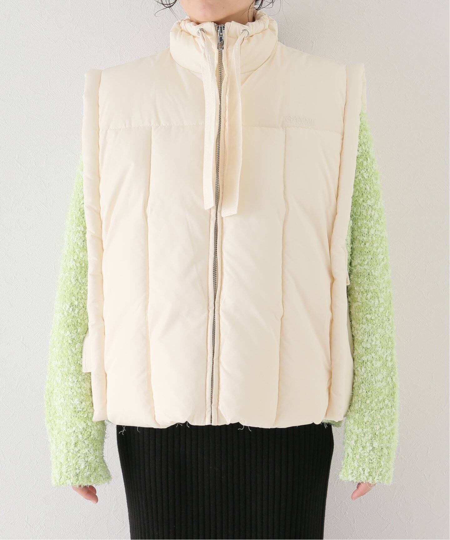 GANNI / ガニー】Shiny Puff Oversized Vest：ベスト（ダウン・中綿 