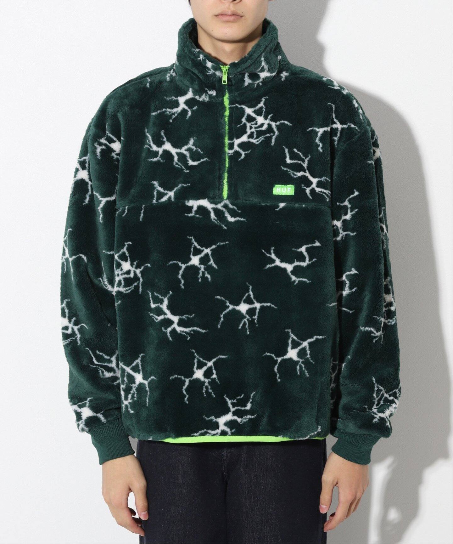 HUF/ハフ】 QUAKE SHERPA 1/4 ZIP：ブルゾン（その他ブルゾン 