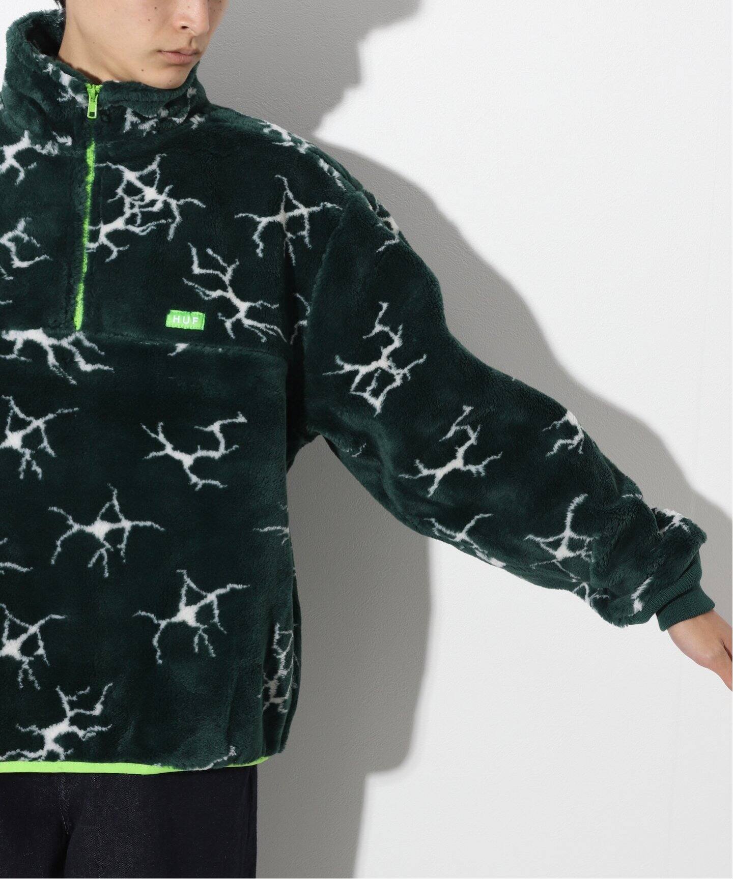 HUF/ハフ】 QUAKE SHERPA 1/4 ZIP：ブルゾン（その他ブルゾン 