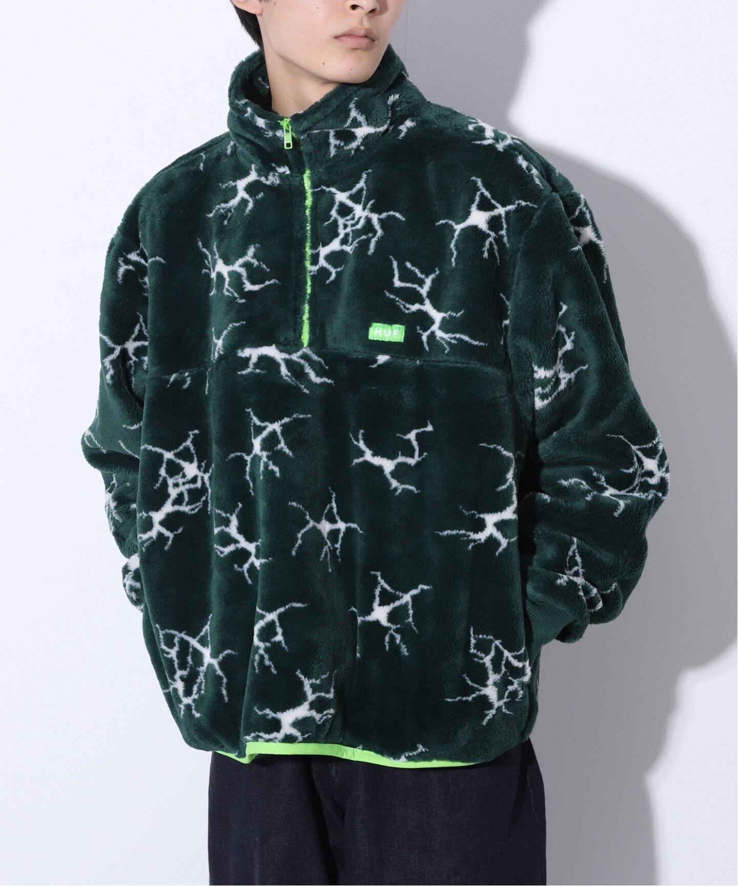 HUF/ハフ】 QUAKE SHERPA 1/4 ZIP：ブルゾン（その他ブルゾン 