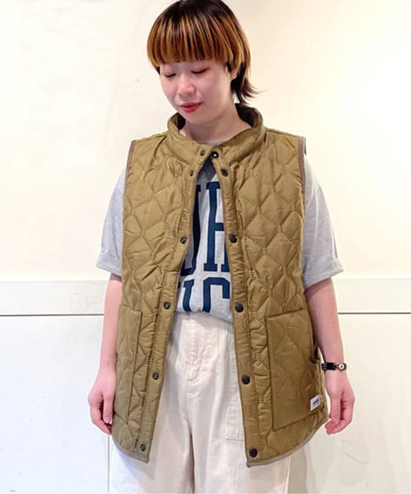ARMEN/アーメン】 REVERSIBLE VEST（その他ブルゾン／アウター 