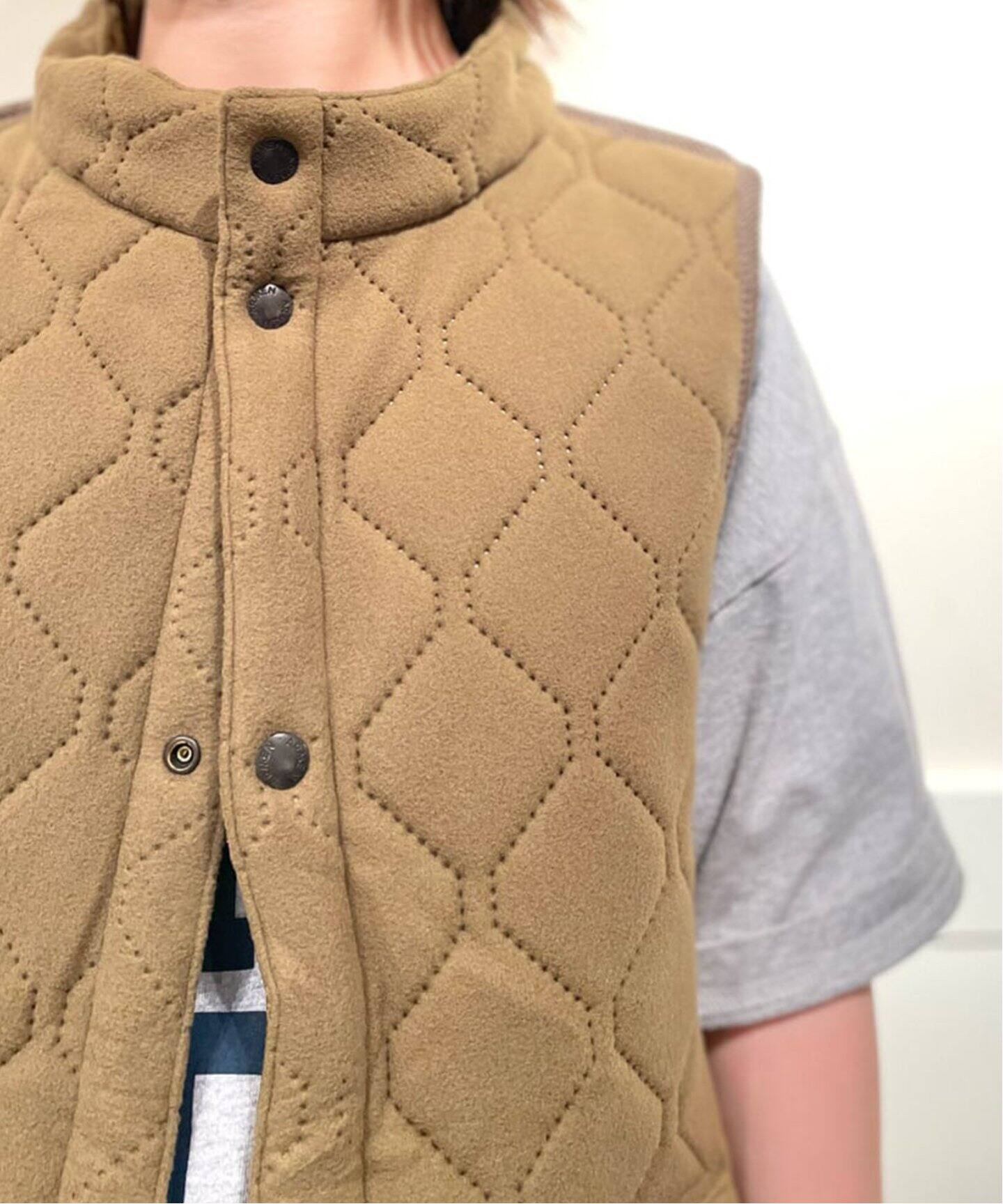 ARMEN/アーメン】 REVERSIBLE VEST（その他ブルゾン／アウター 