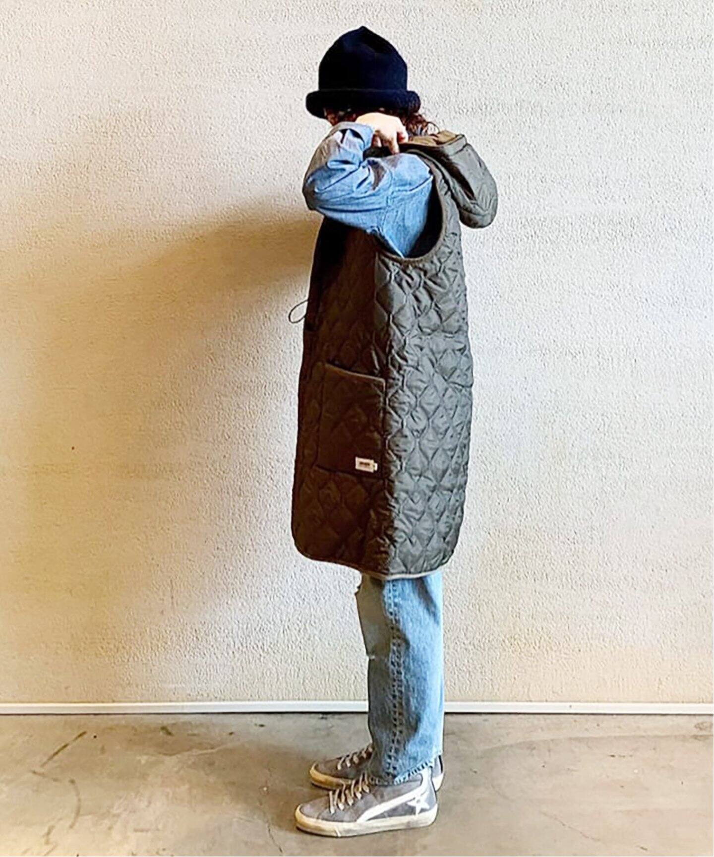 ARMEN/アーメン】HOODED LONG VEST luxe sp（その他ブルゾン／アウター 