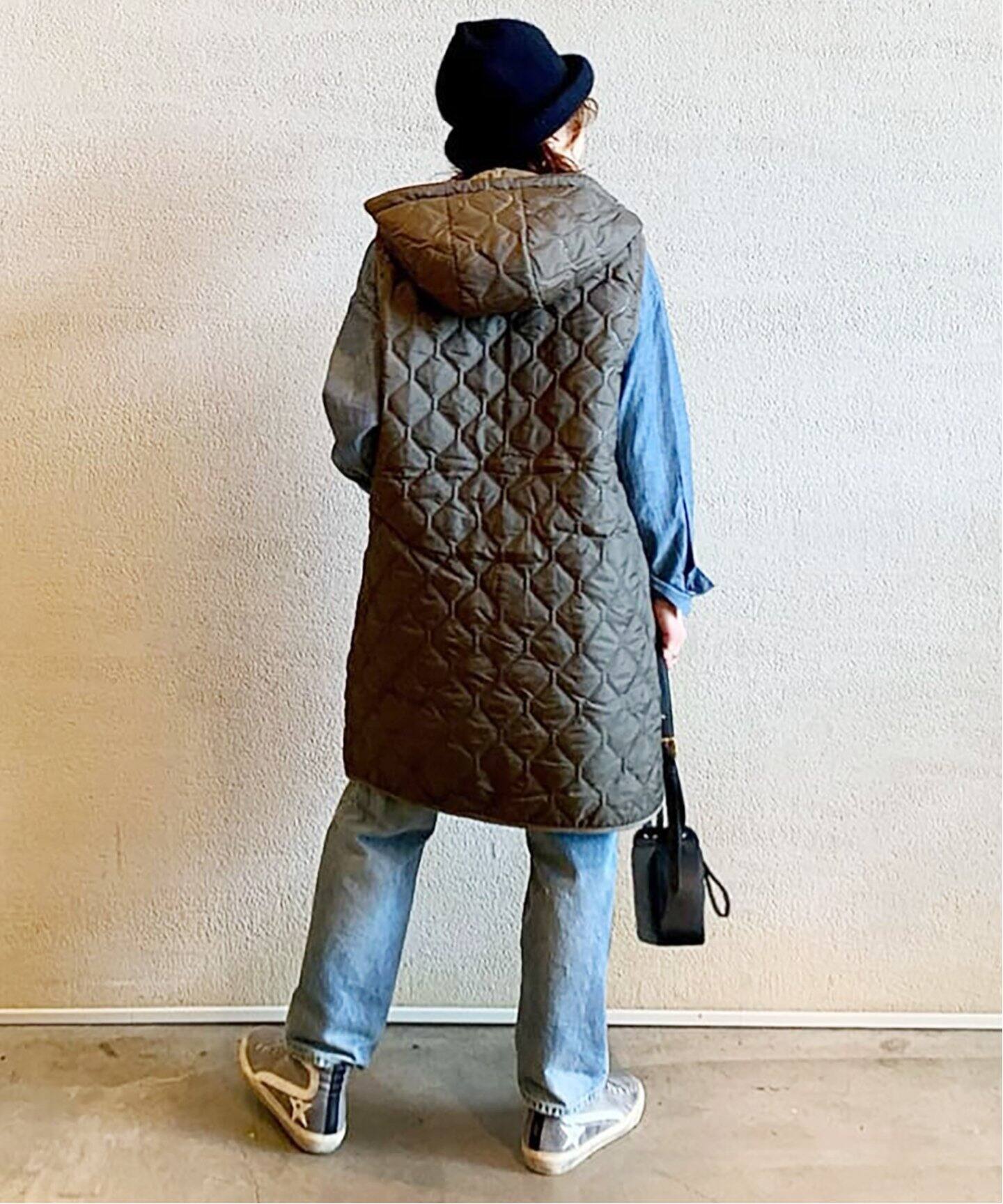 ARMEN/アーメン】HOODED LONG VEST luxe sp（その他ブルゾン／アウター 