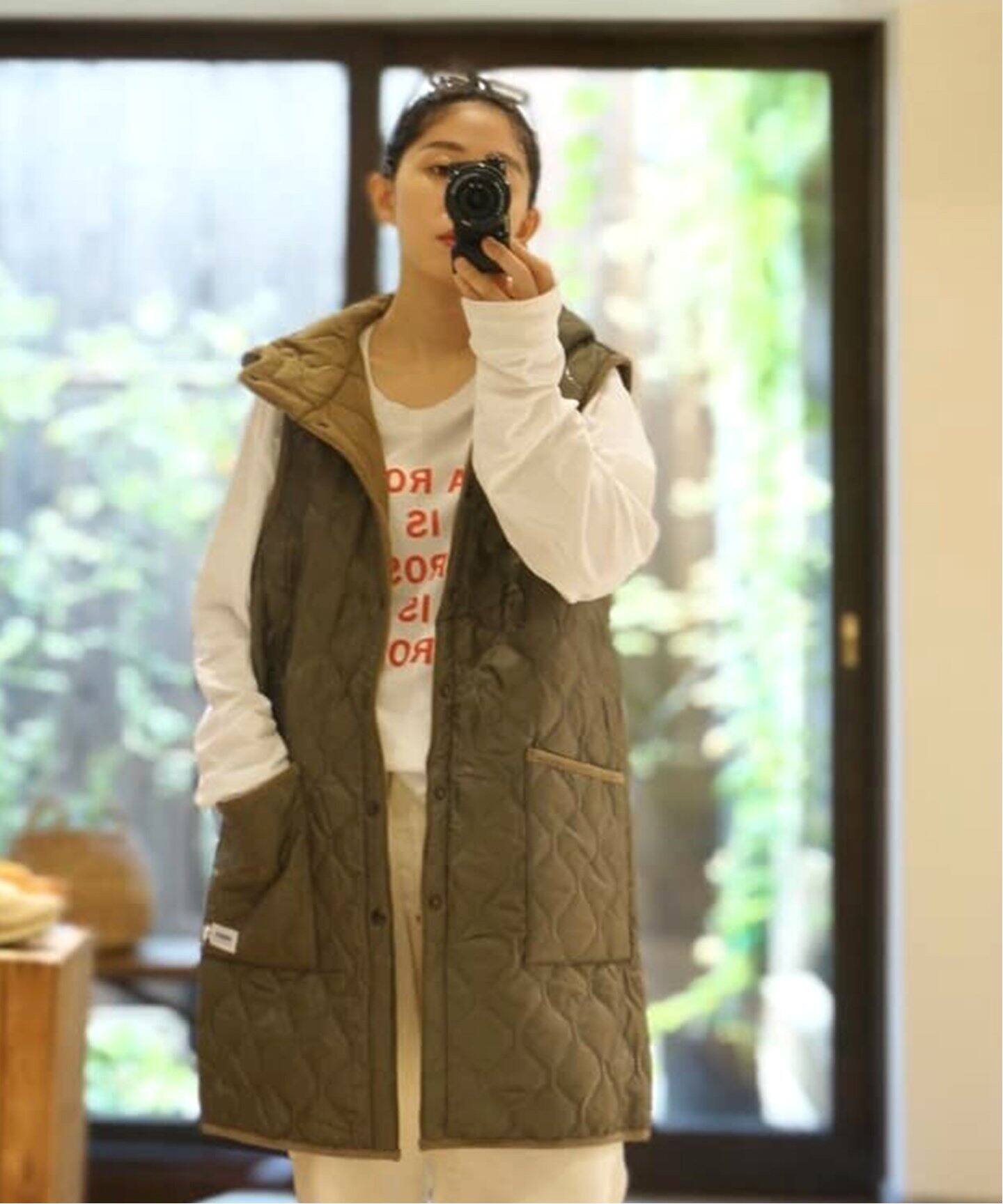 ARMEN/アーメン】HOODED LONG VEST luxe sp（その他ブルゾン／アウター 