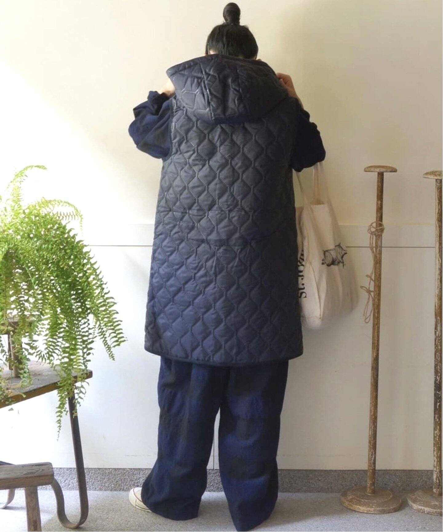 ARMEN/アーメン】HOODED LONG VEST luxe sp（その他ブルゾン／アウター 
