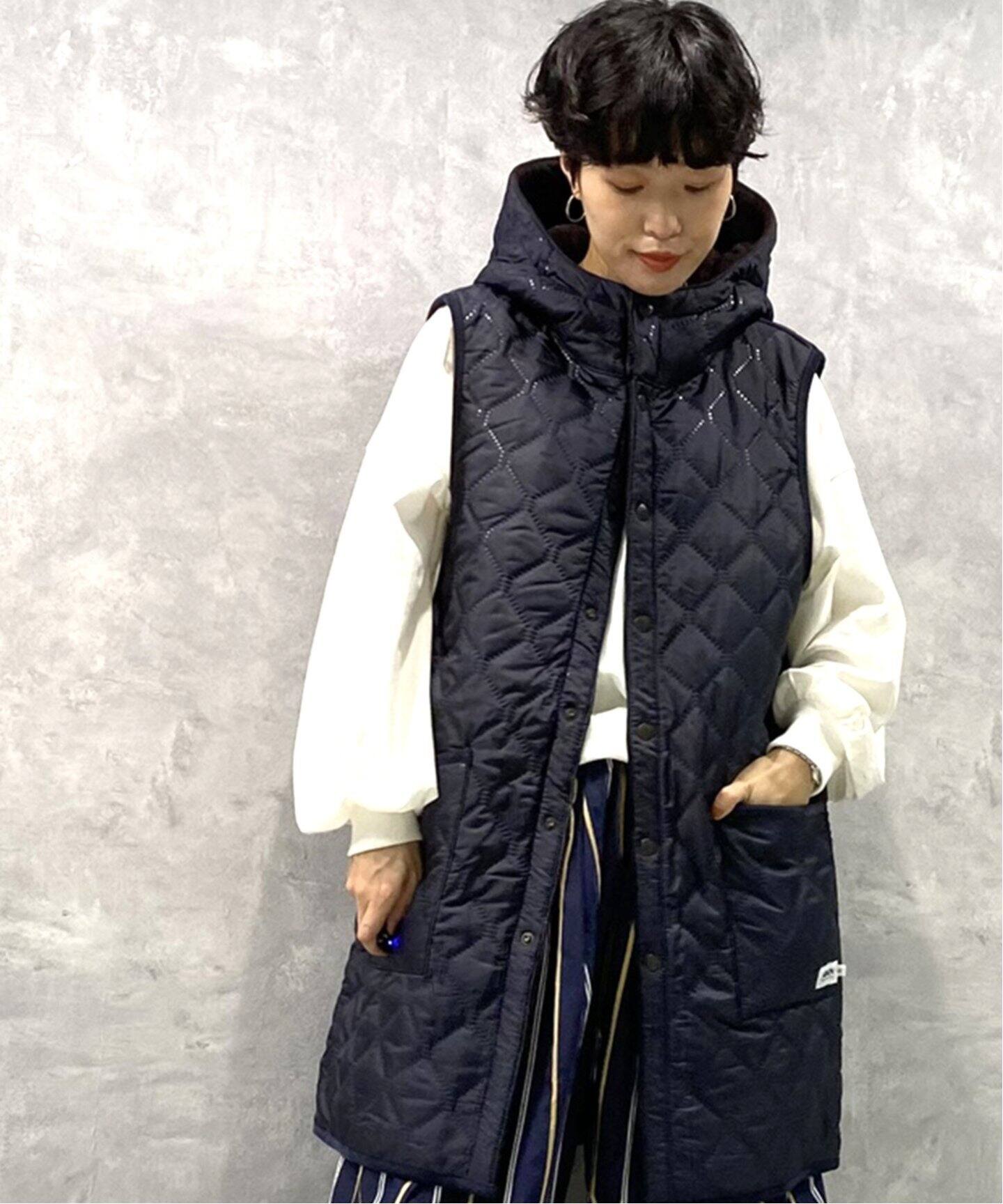 ARMEN/アーメン】HOODED LONG VEST luxe sp（その他ブルゾン／アウター 