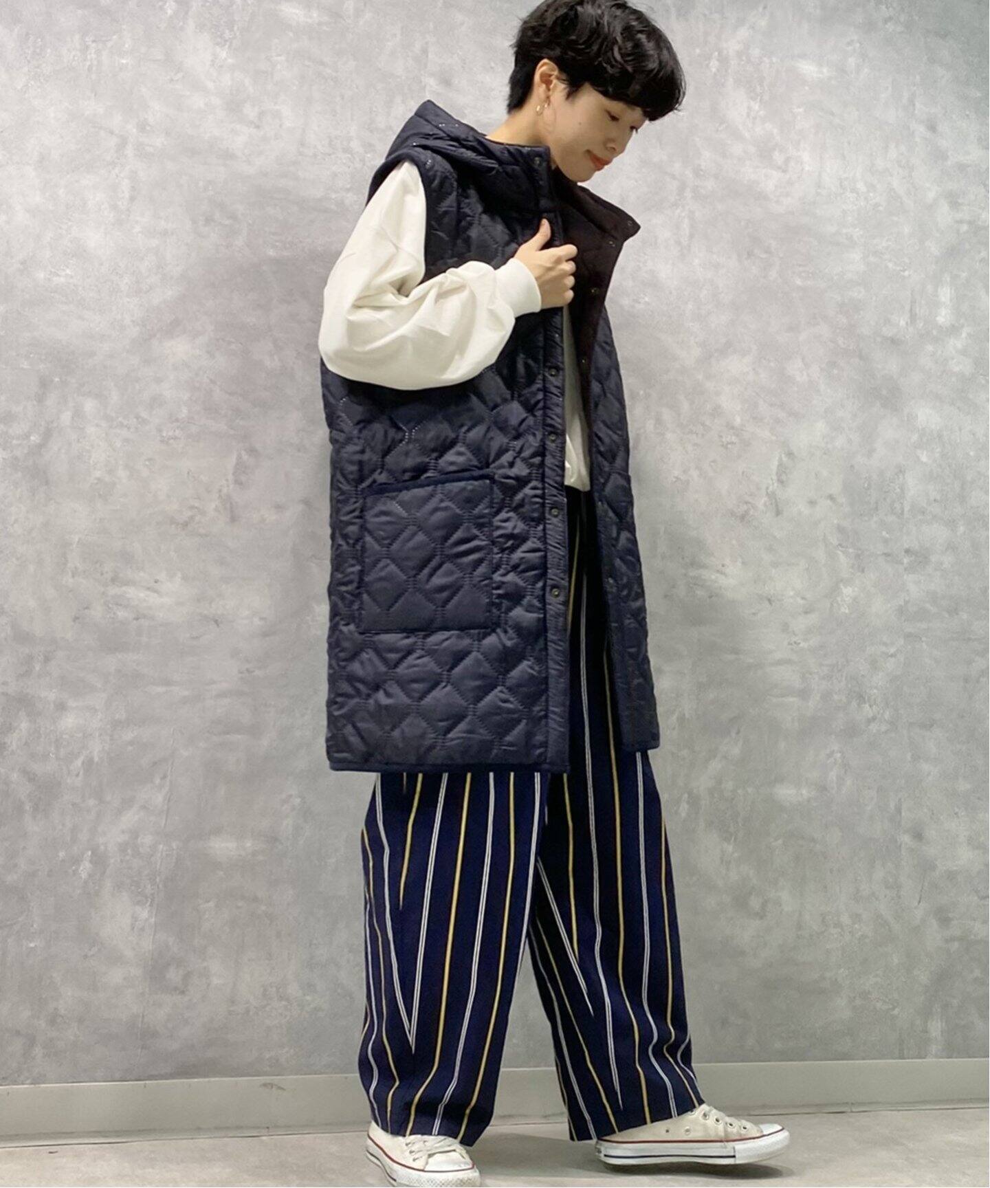 ARMEN/アーメン】HOODED LONG VEST luxe sp（その他ブルゾン／アウター 