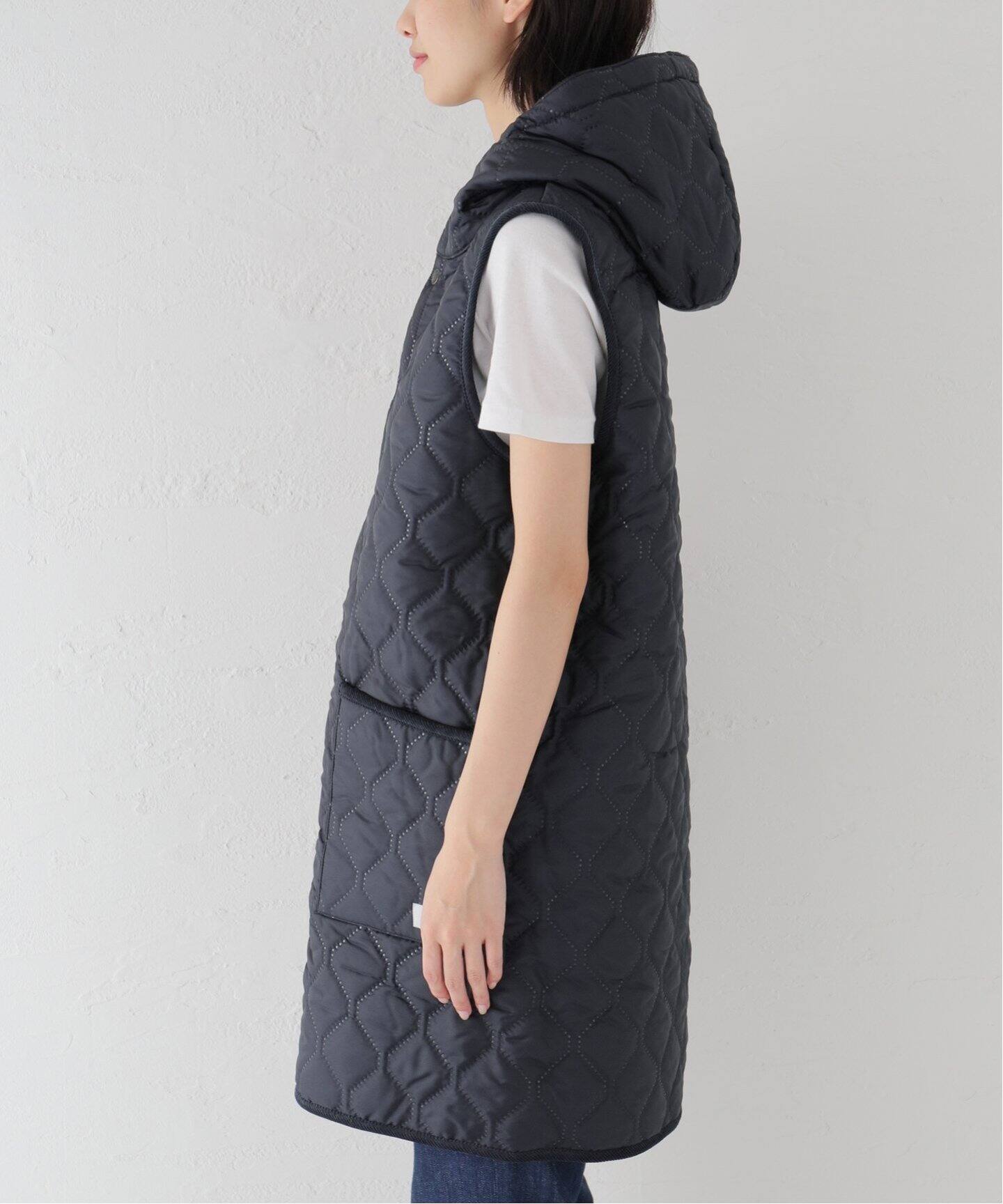 ARMEN/アーメン】HOODED LONG VEST luxe sp（その他ブルゾン／アウター 