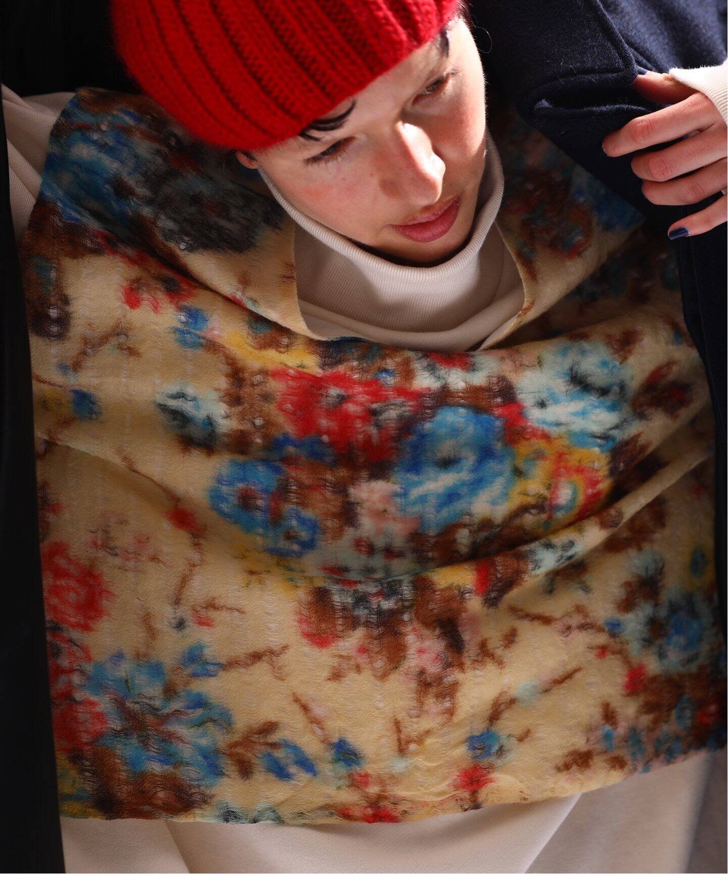 Khadi ＆ Co/カディ&コー】FLOWER PRINETD GILLET-ARUM（ベスト 