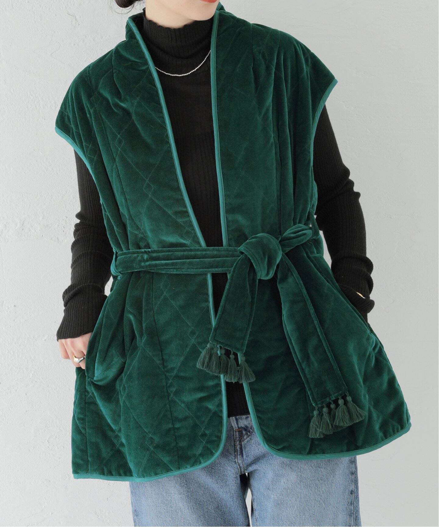 SARA MALLIKA/サラマリカ】VELVET N/S BELT JK：ジャケット（その他  