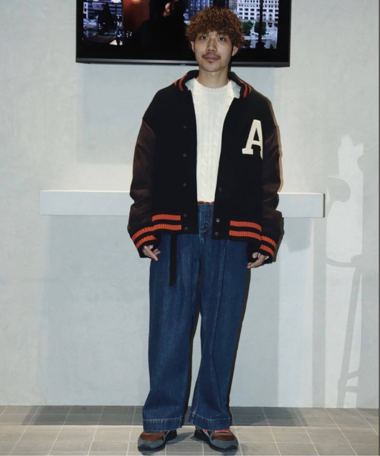 ANCELLM / アンセルム】SIDE SLIT VARSITY JACKET（スタジャン）｜WISM 