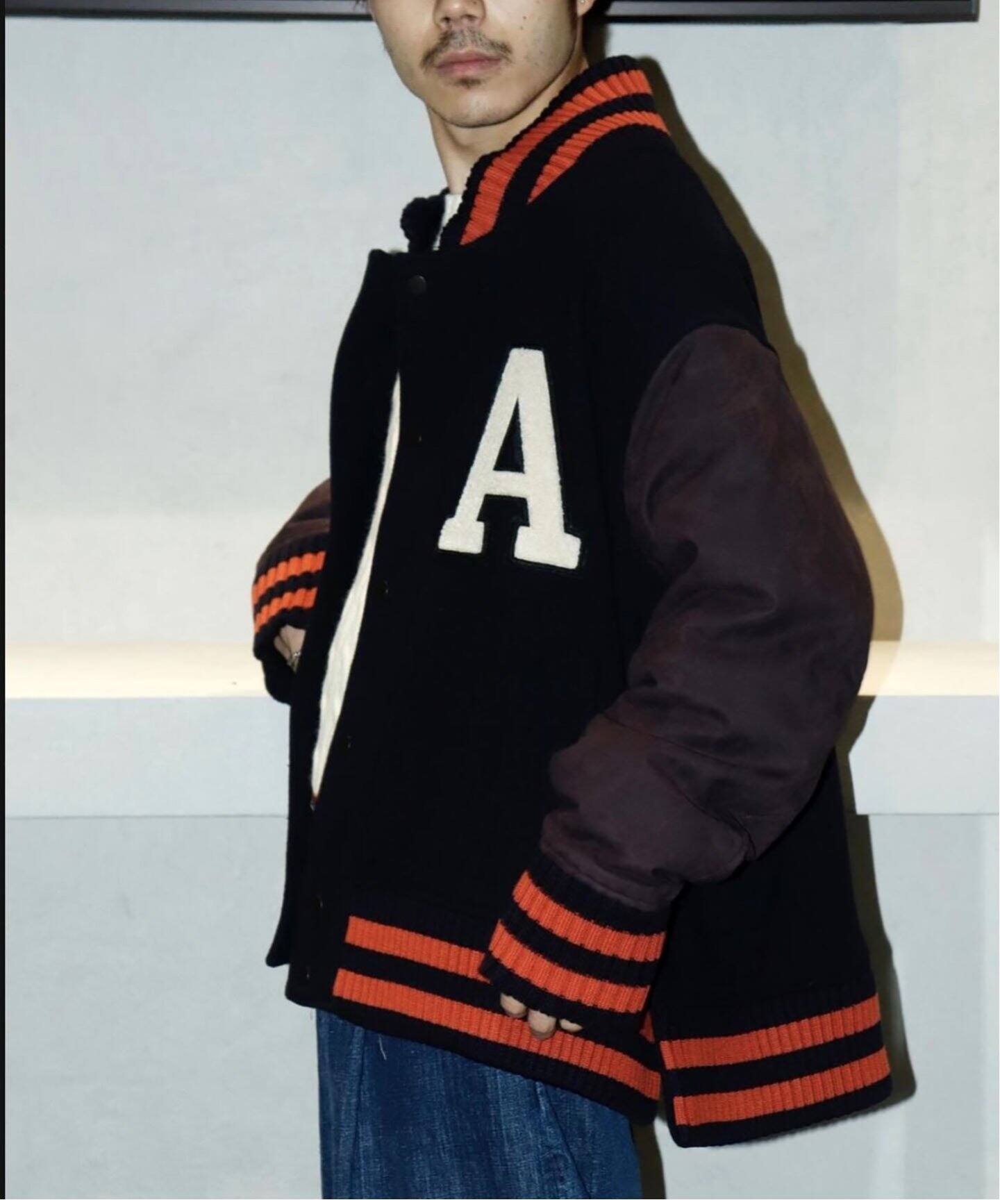ANCELLM / アンセルム】SIDE SLIT VARSITY JACKET（スタジャン）｜WISM 