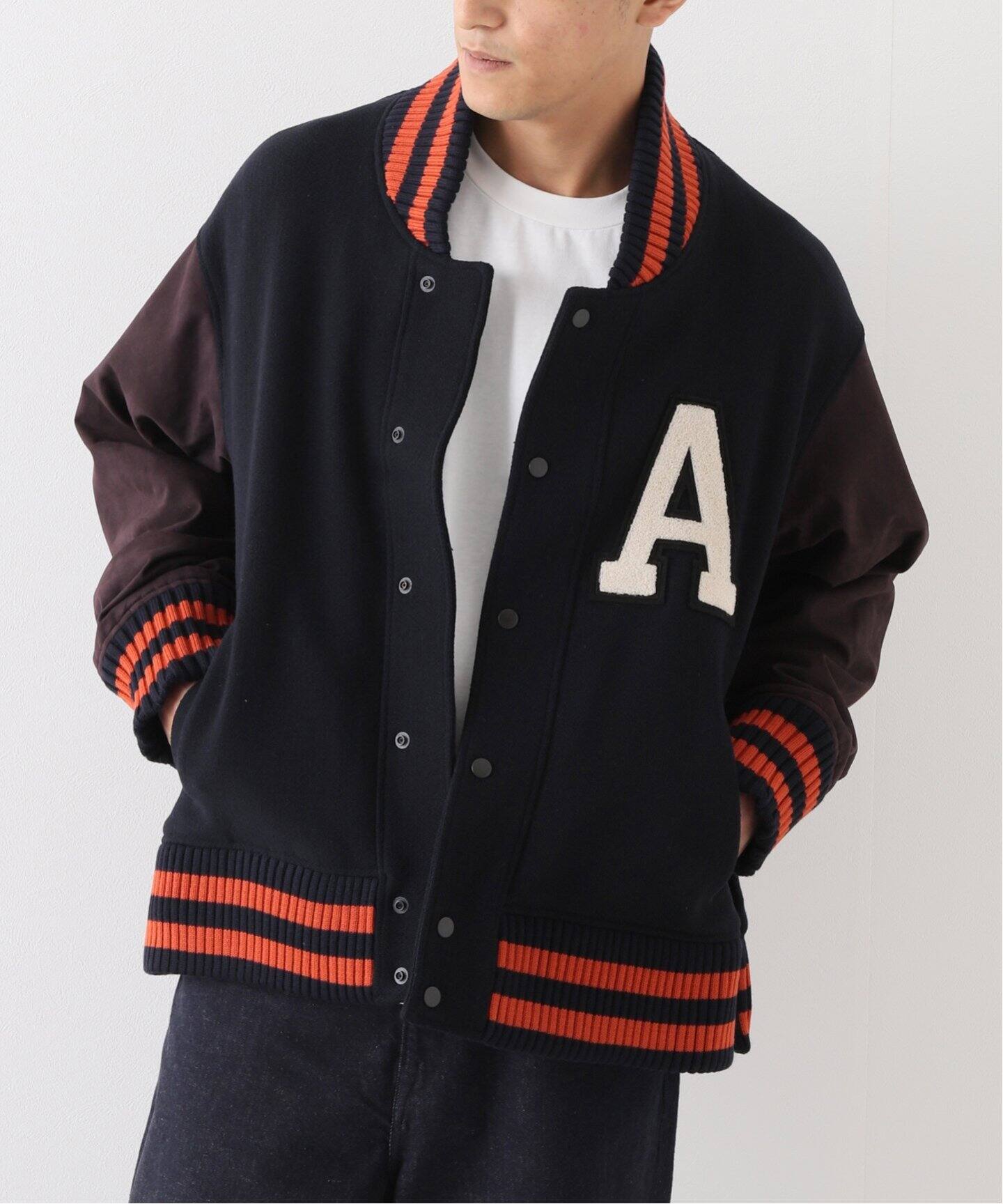 ANCELLM / アンセルム】SIDE SLIT VARSITY JACKET（スタジャン）｜WISM 