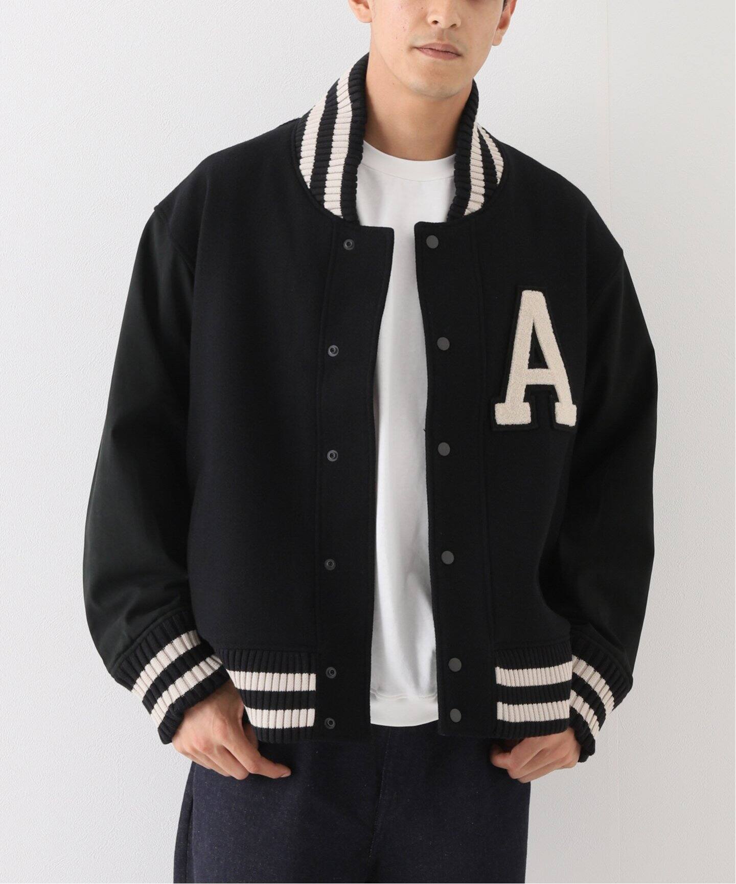 ANCELLM / アンセルム】SIDE SLIT VARSITY JACKET（スタジャン）｜WISM 