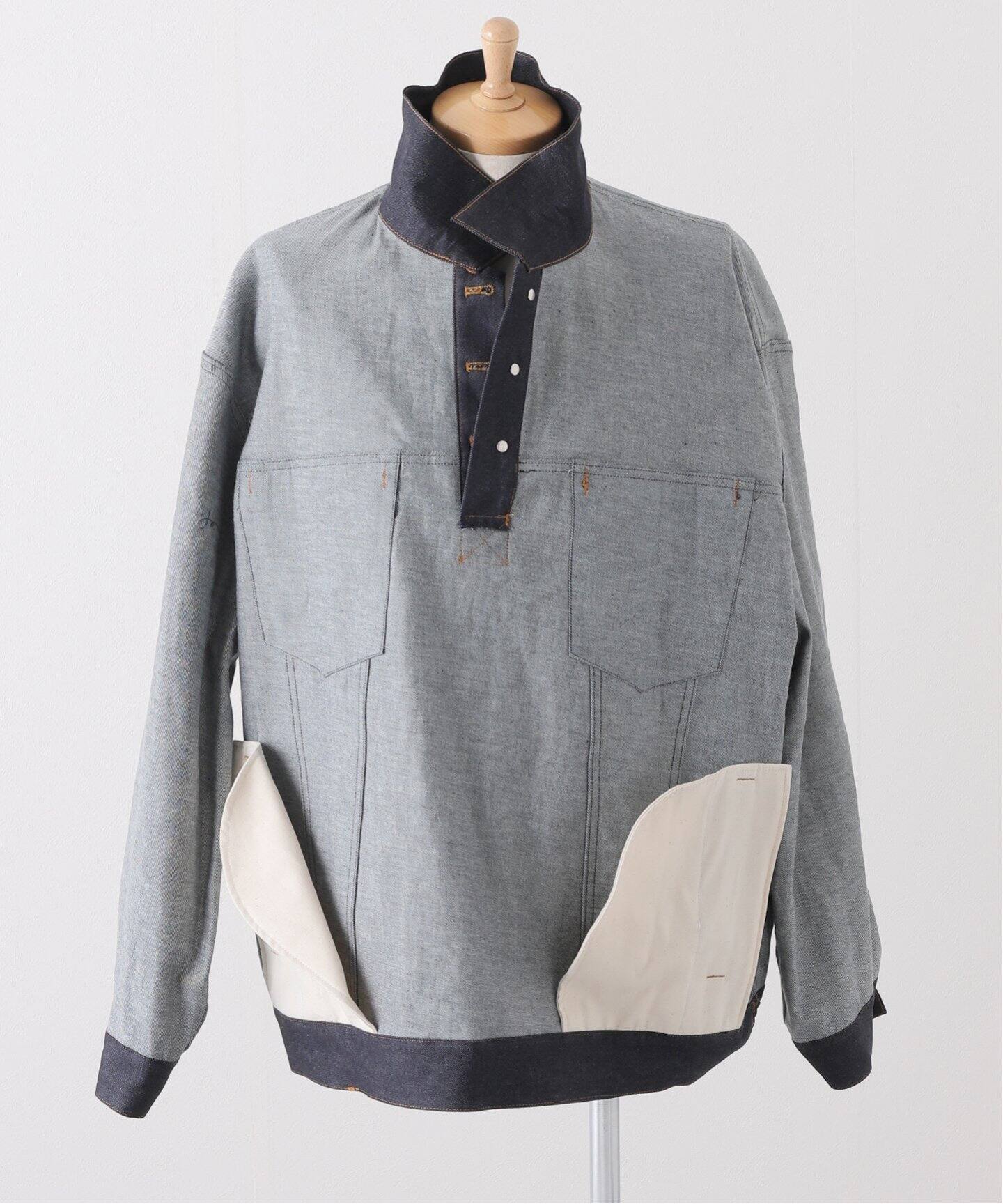 is-ness / イズネス】PULLOVER DENIM JACKET（デニムジャケット 