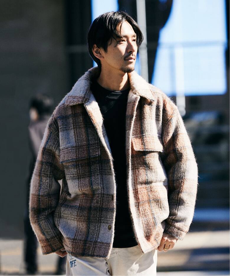 シャギー チェック CPOシャツ（その他ブルゾン／アウター）｜JOURNAL