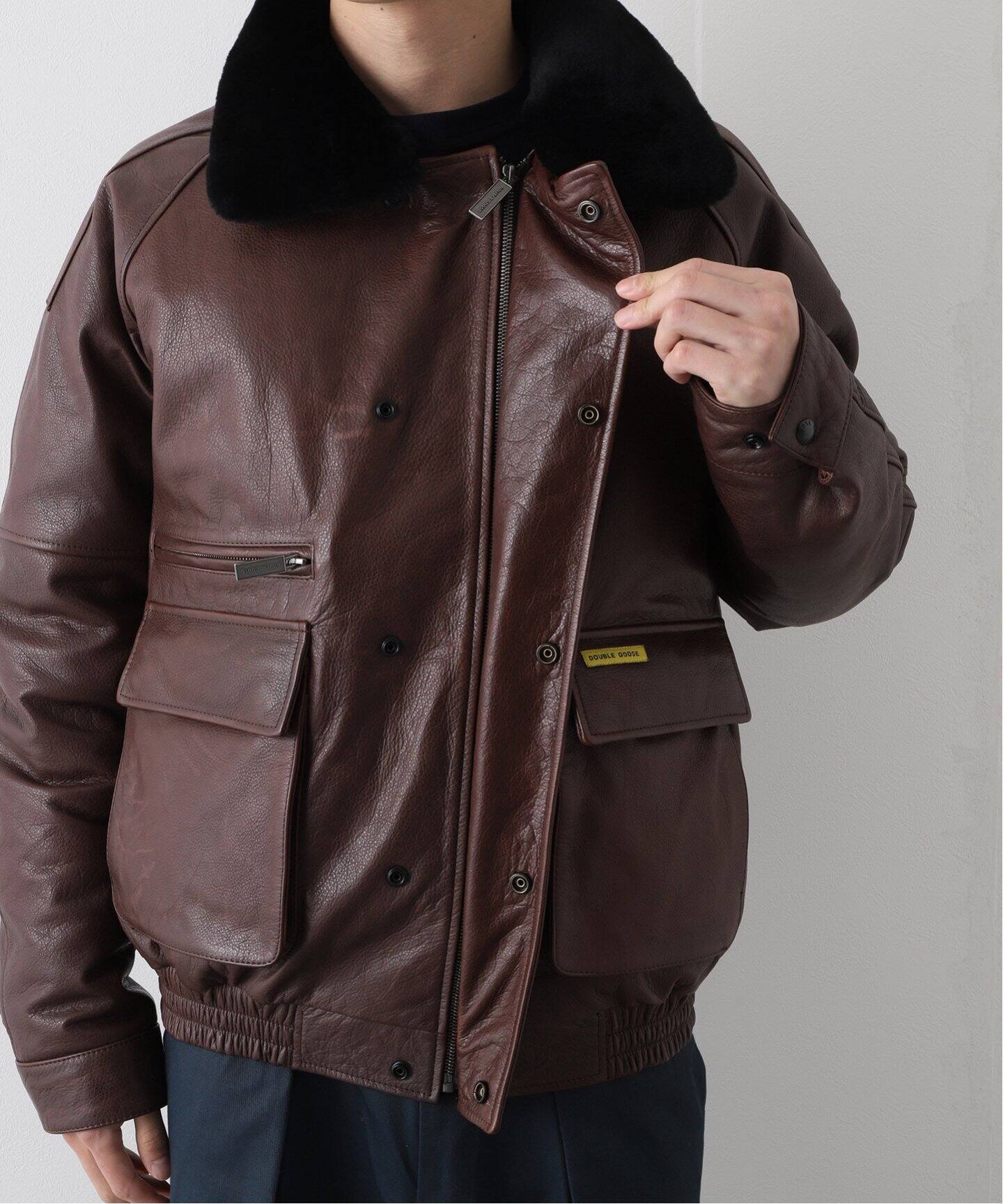 DOUBLE GOOSE x JOURNAL STANDARD】 FLIGHT JACKET（ダウンジャケット 