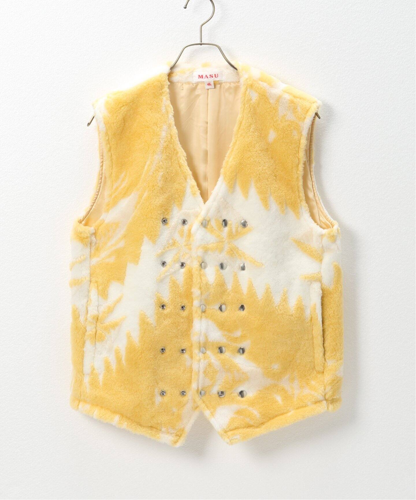 MASU / エムエーエスユー】 JACQUARD NATIVE FLEECE SNAP VEST（その他 