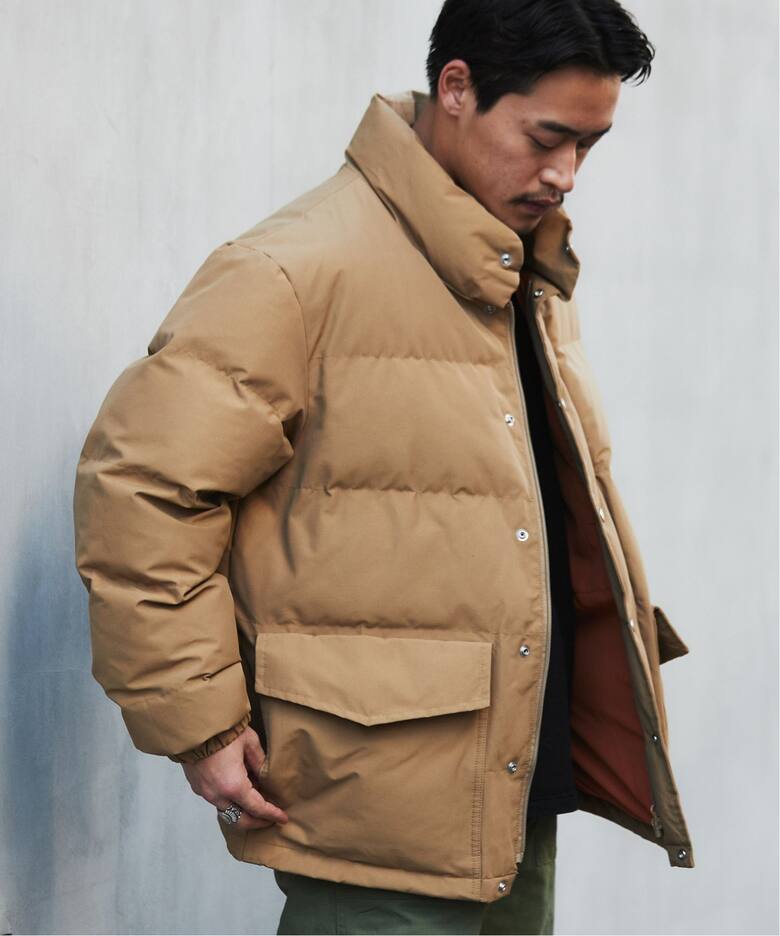 B.C STOCK オーバーサイズ スタンドカラー ダウンジャケット 