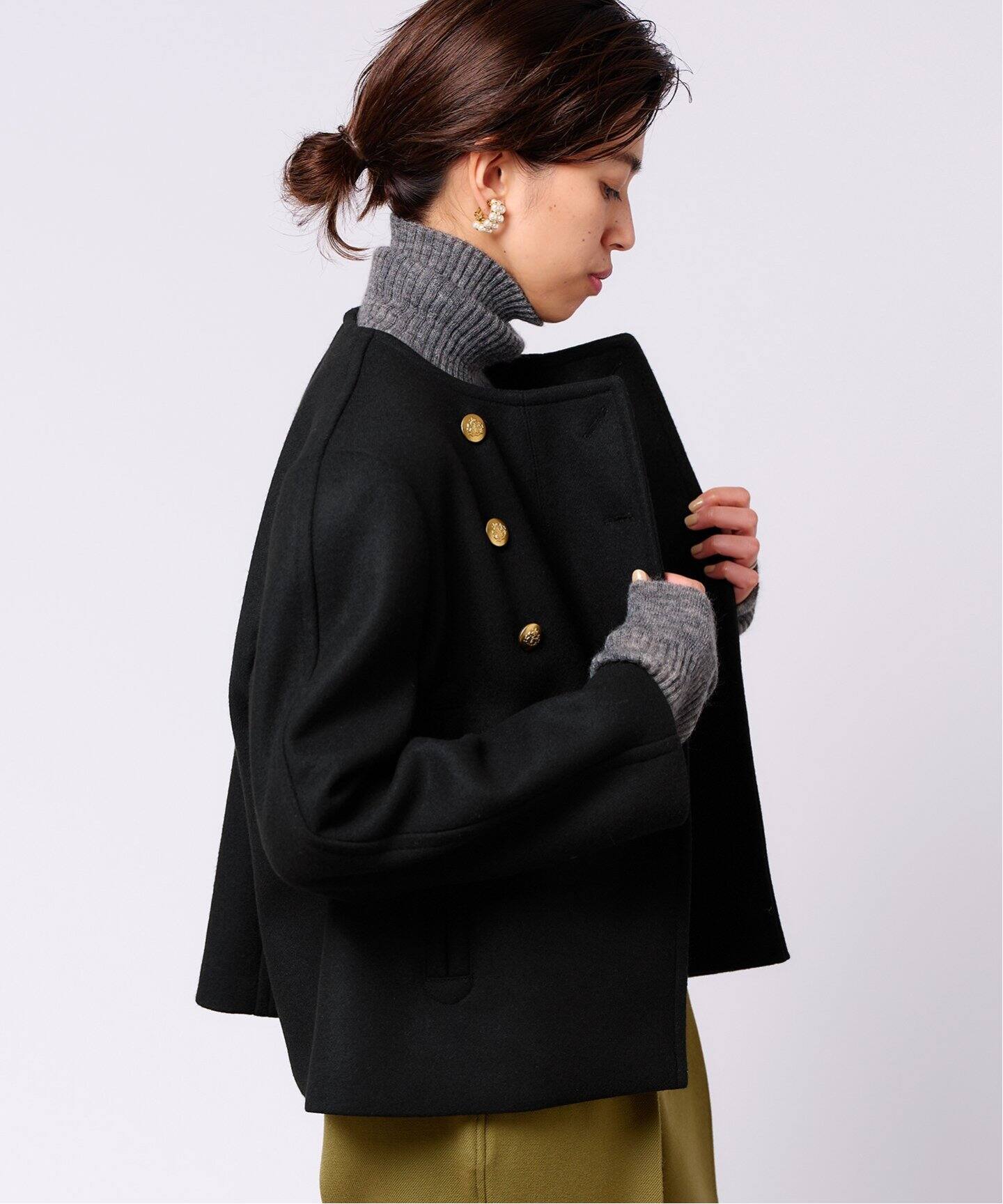 IENA LA BOUCLE メルトン モーターサイクルブルゾン（その他ブルゾン 