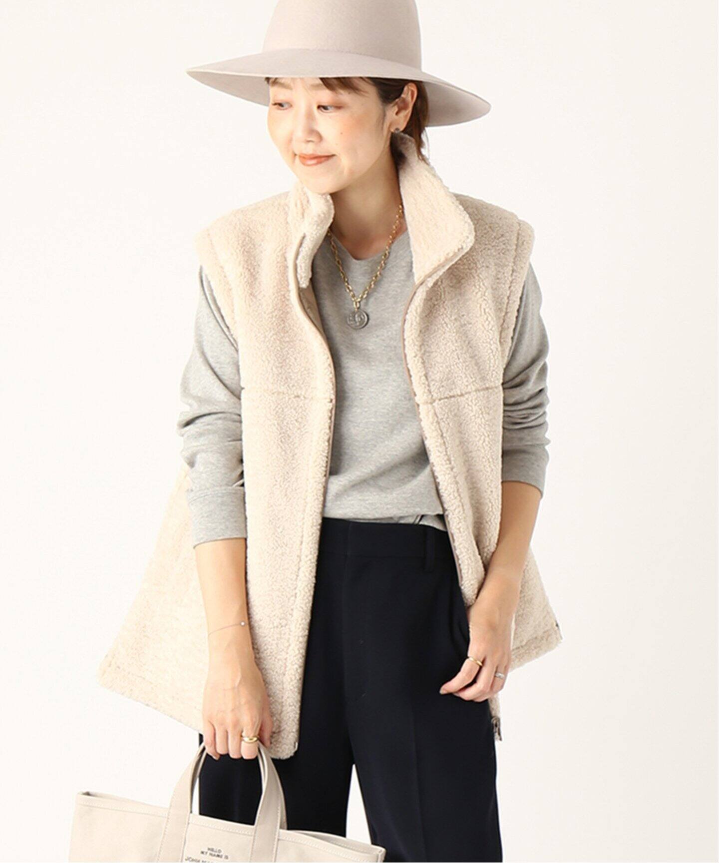 reversible boa ベスト NEW（その他ブルゾン／アウター）｜Plage  