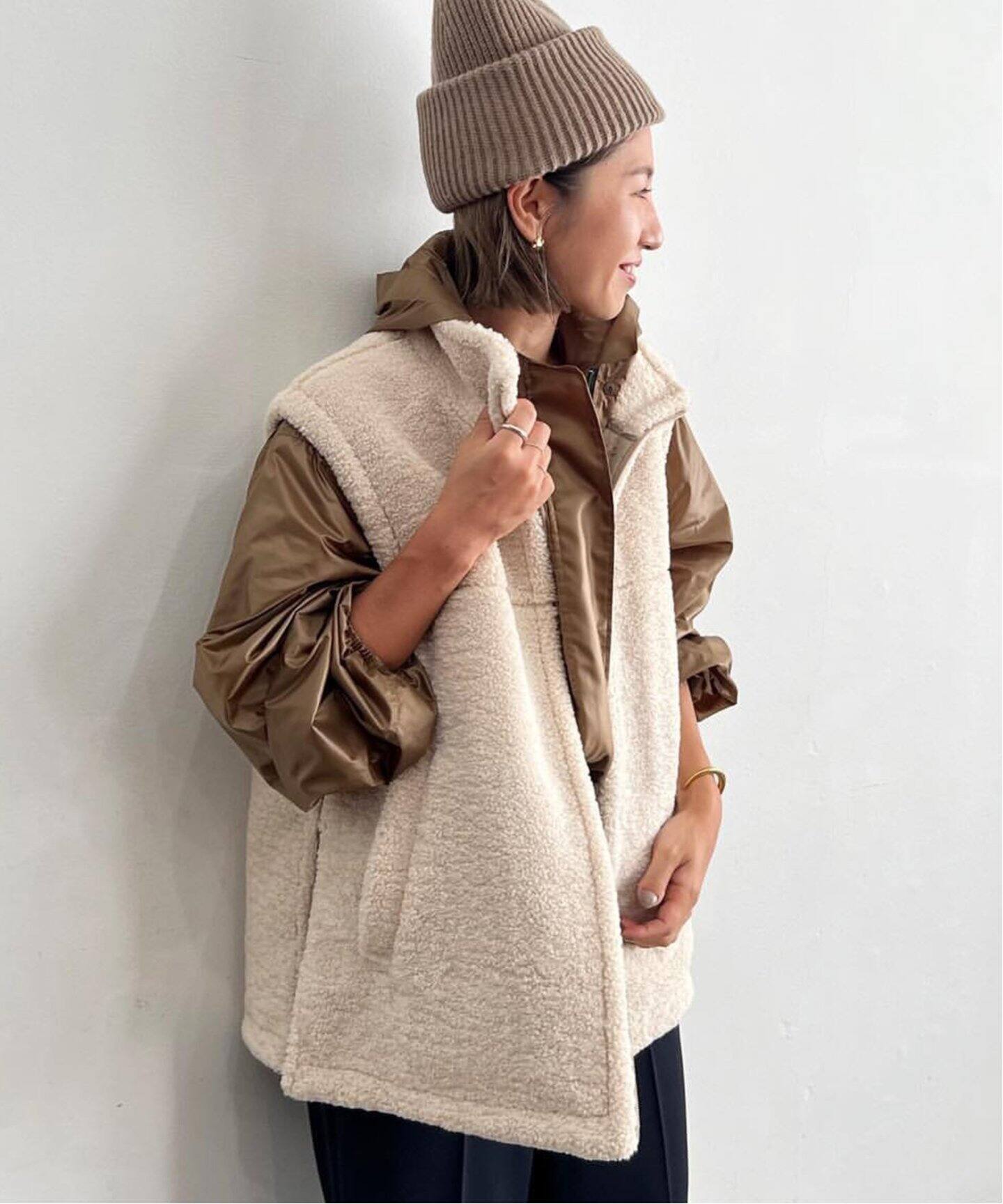 reversible boa ベスト NEW（その他ブルゾン／アウター）｜Plage 