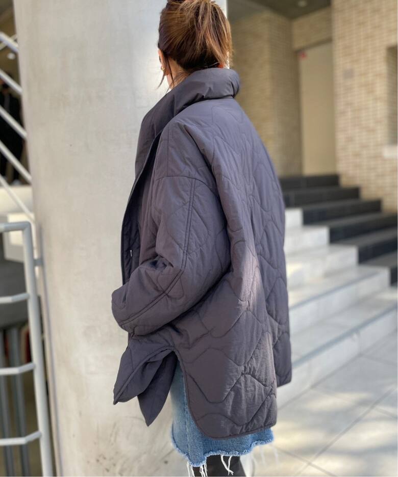 HAKUU/ハクウ】 別注 QUILT JK WITH DOWN HOOD ブルゾン（その他 