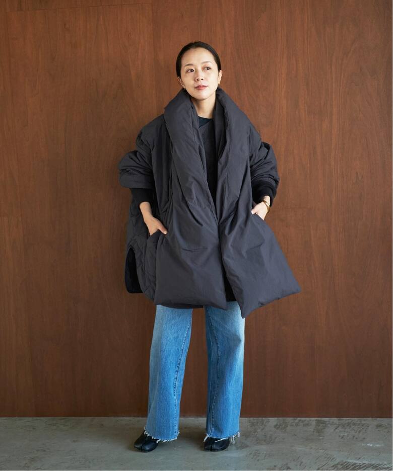 HAKUU/ハクウ】 別注 QUILT JK WITH DOWN HOOD ブルゾン（その他 