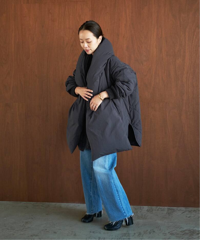 HAKUU/ハクウ】 別注 QUILT JK WITH DOWN HOOD ブルゾン（その他 