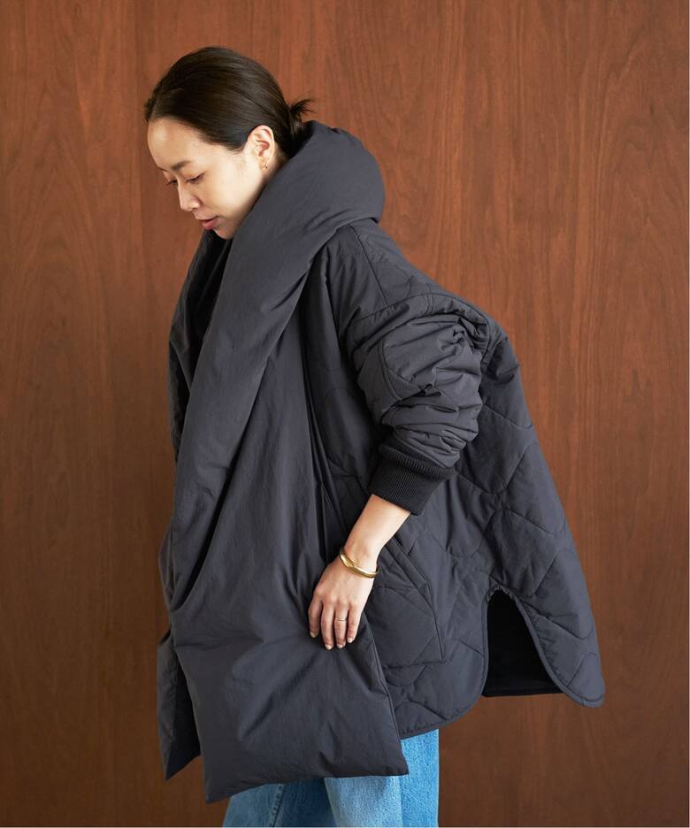 HAKUU/ハクウ】 別注 QUILT JK WITH DOWN HOOD ブルゾン（その他 