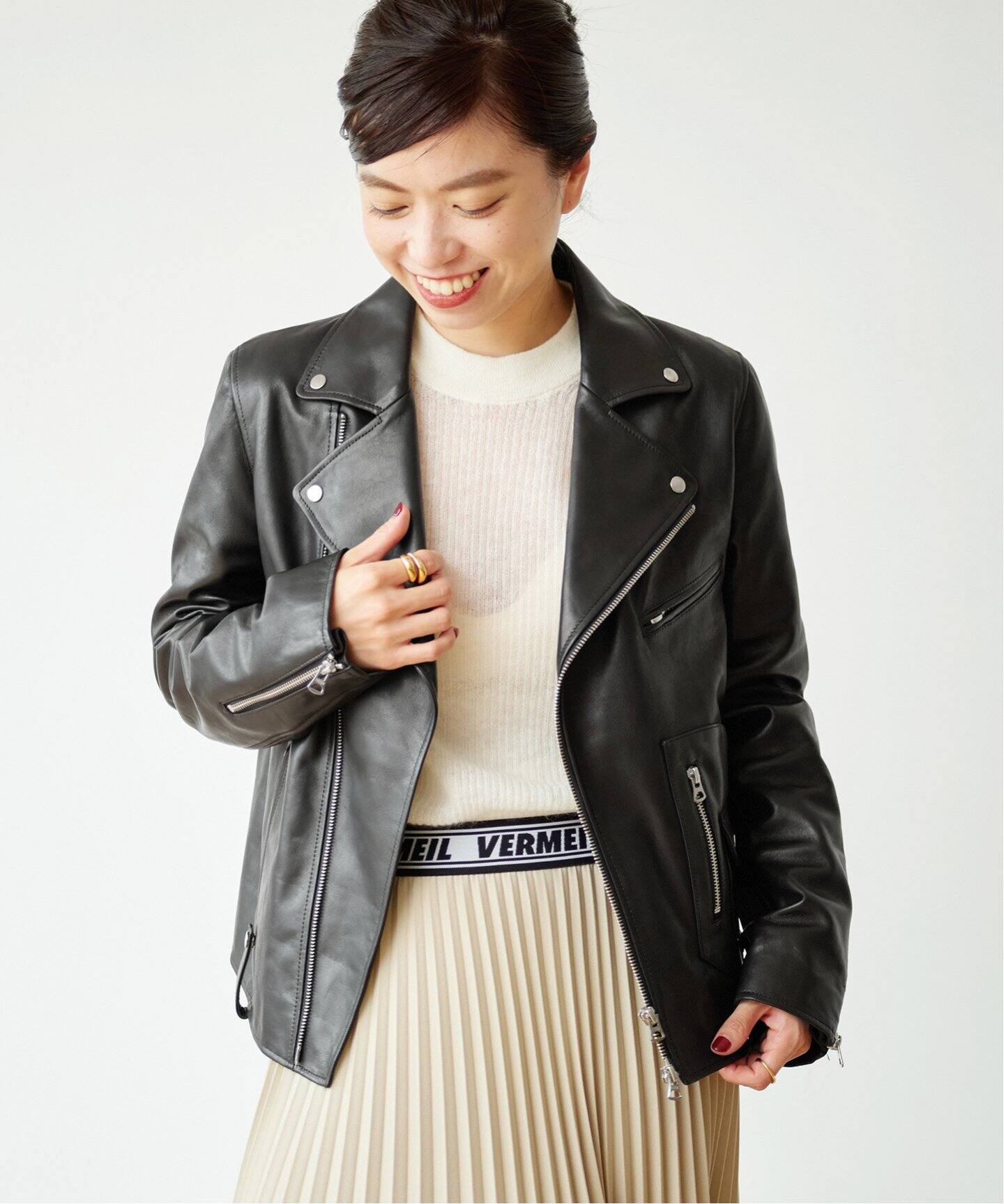 Ticca ティッカ ダブルライダースジャケット Vermeil Par Iena ヴェルメイユ パー イエナ 公式のファッション通販 Baycrew S Store