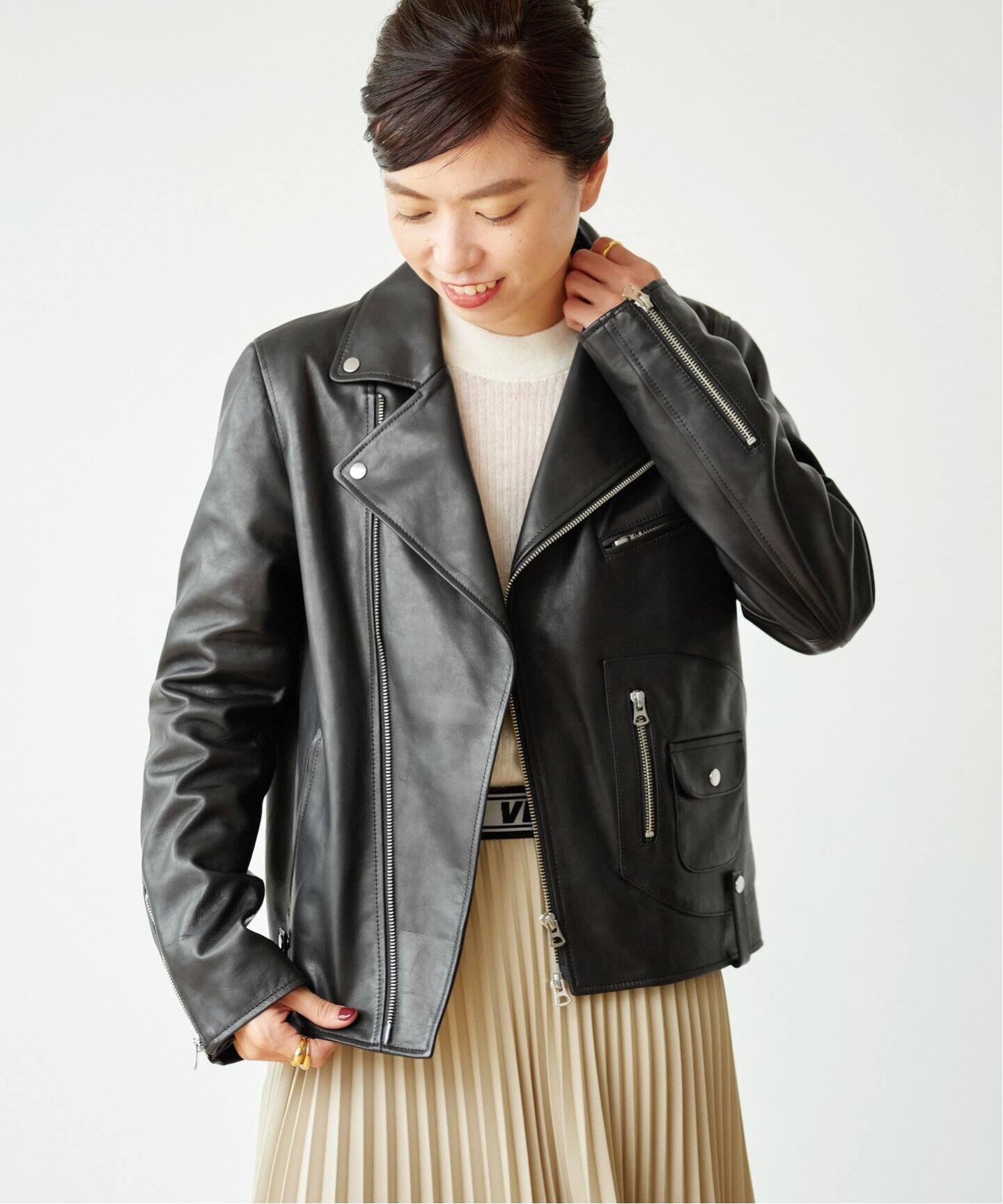 Ticca ティッカ ダブルライダースジャケット Vermeil Par Iena ヴェルメイユ パー イエナ 公式のファッション通販 Baycrew S Store