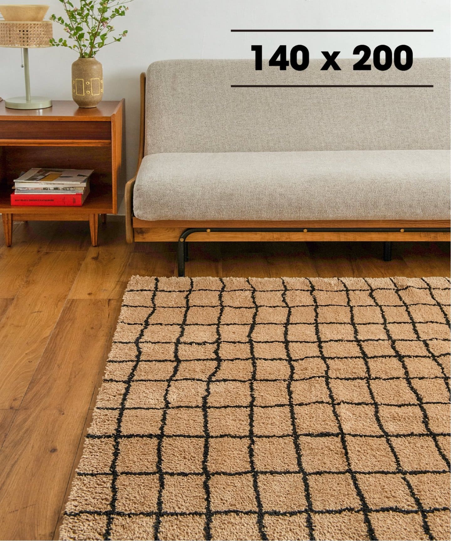 GRID RUG 140x200 グリッド ラグ（ラグ・マット）｜JOURNAL STANDARD