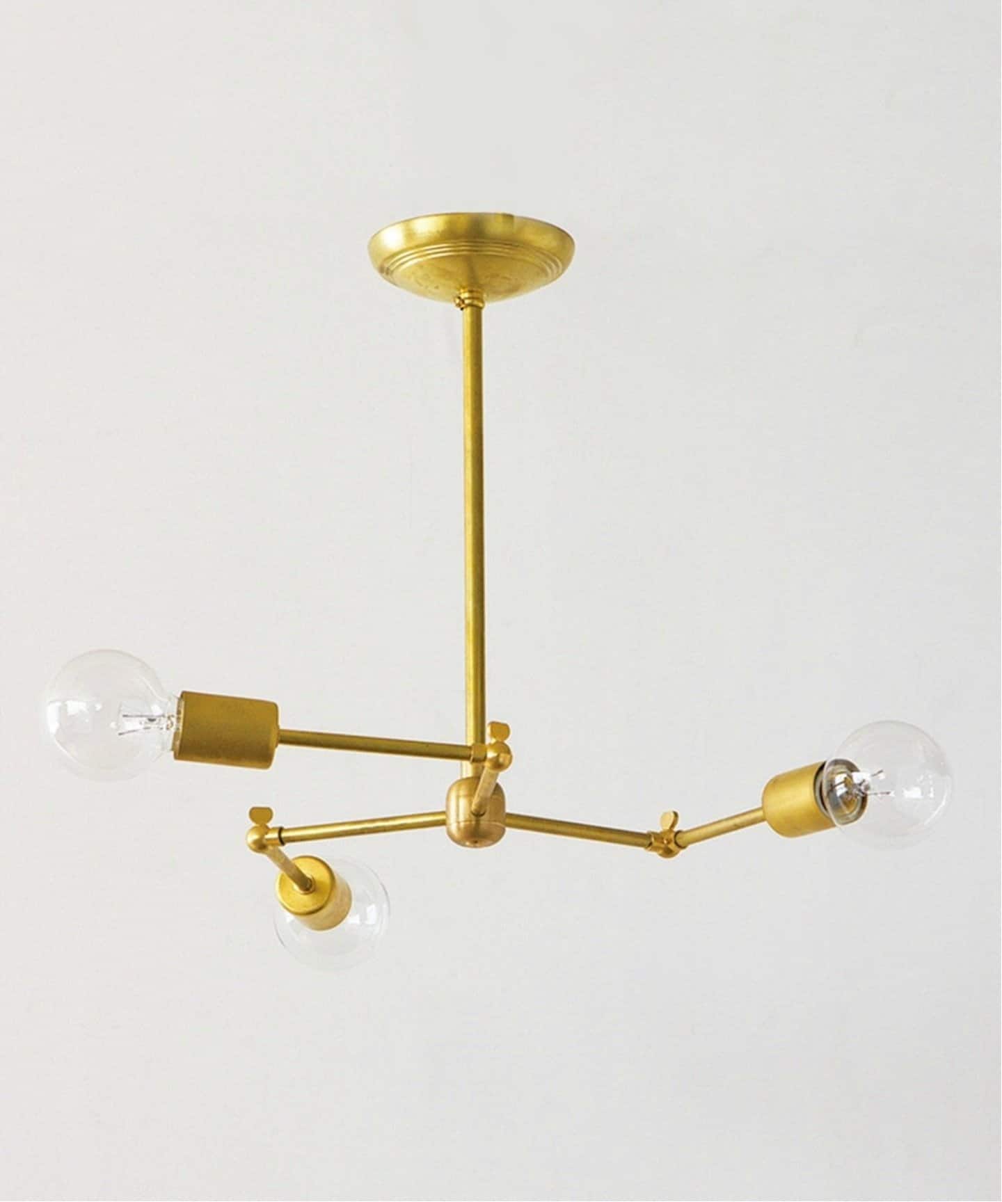 予約》SOLID BRASS LAMP 3ARM BLASS ソリッドブラスランプ（照明